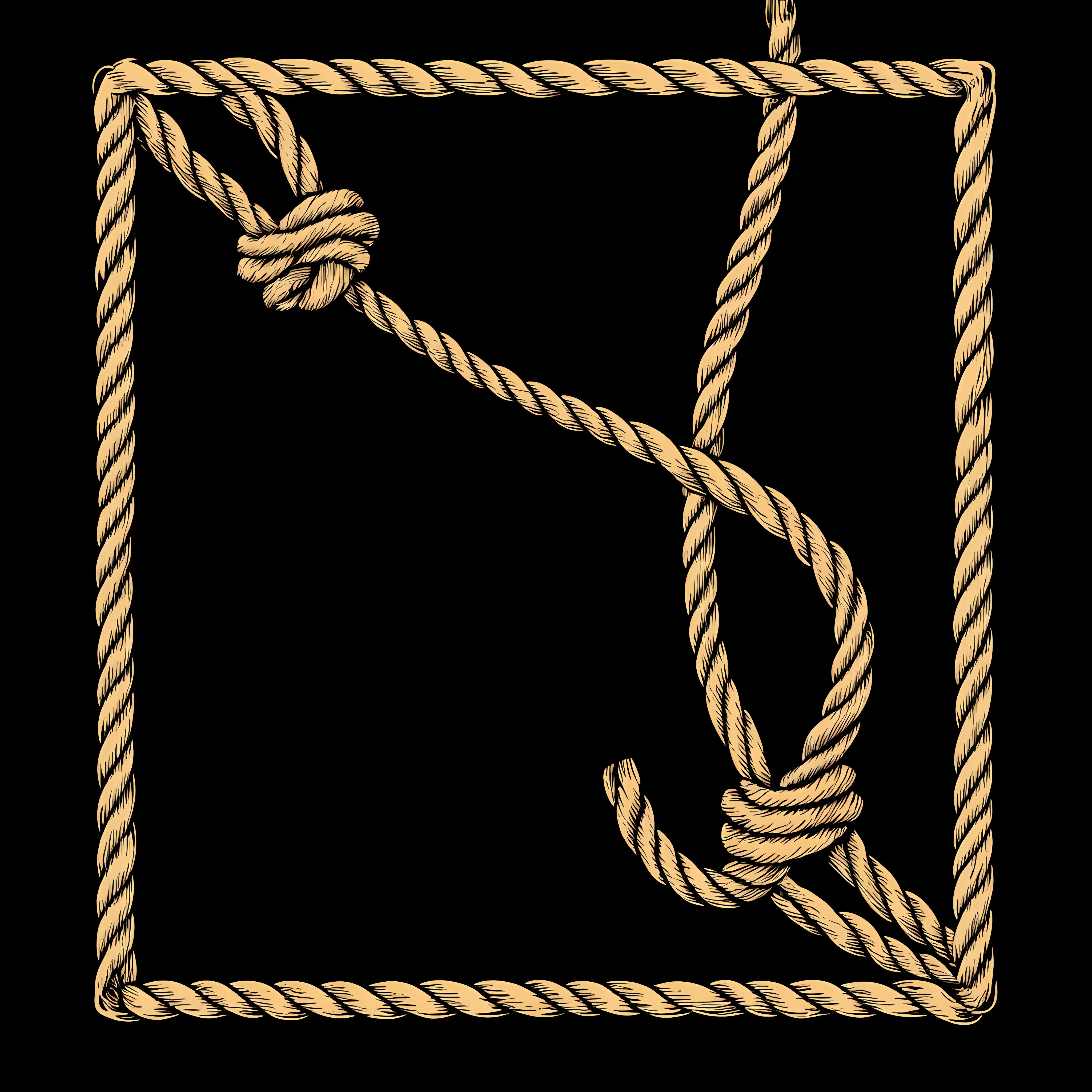 Minimal Frame Rope Flat Vector Illustration — free download from Dotvec