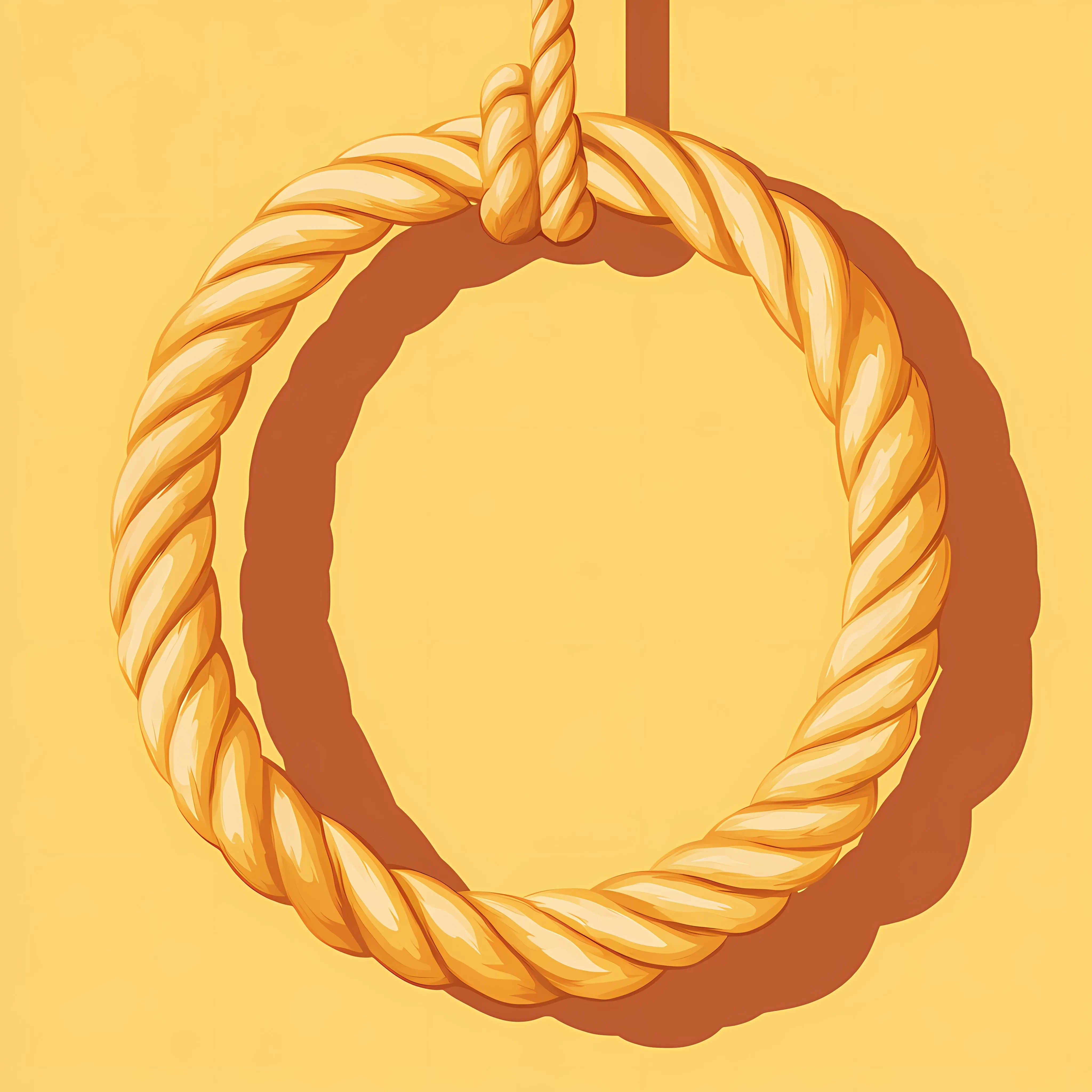 Minimal Rope Flat Vector Illustration in Frame — free download from Dotvec