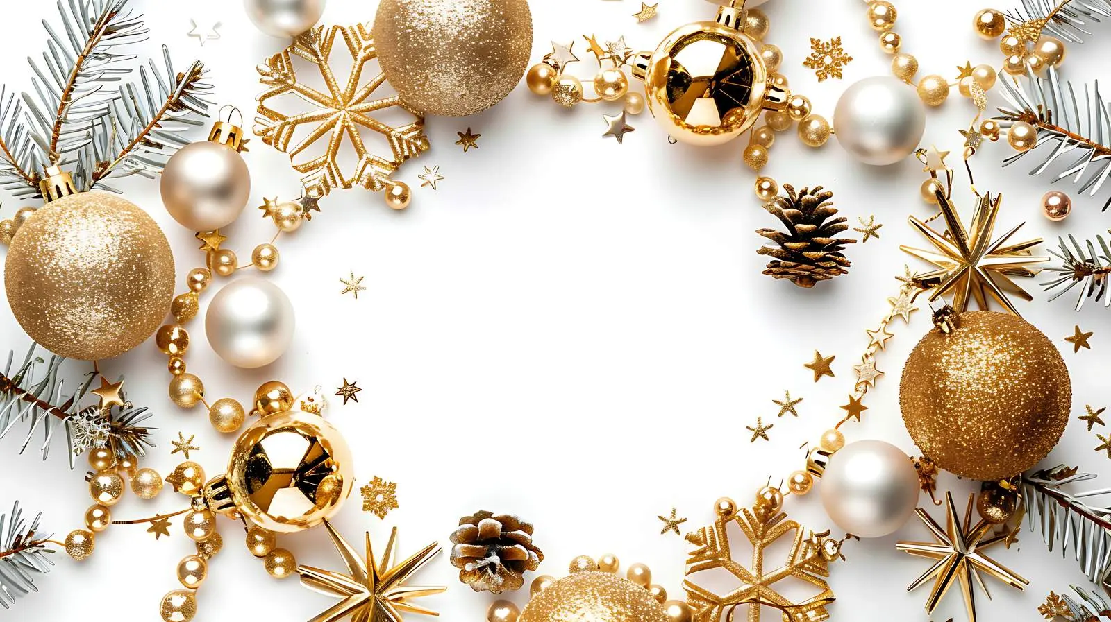 Festive Holiday Background with Sparkling Round Frame — free download from Dotvec
