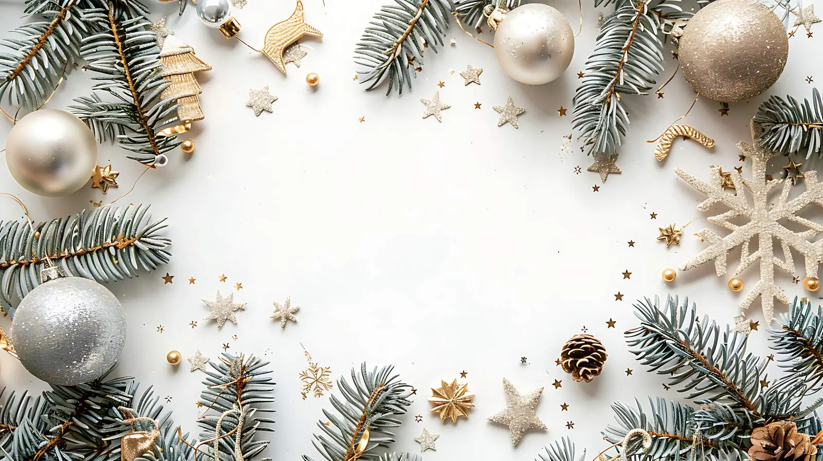 Festive Holiday Background with Sparkling Round Frame — free download from Dotvec
