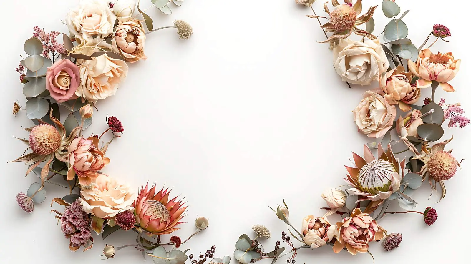 Dried Oak Leaves and Acorns Wreath – free acorn image from Dotvec