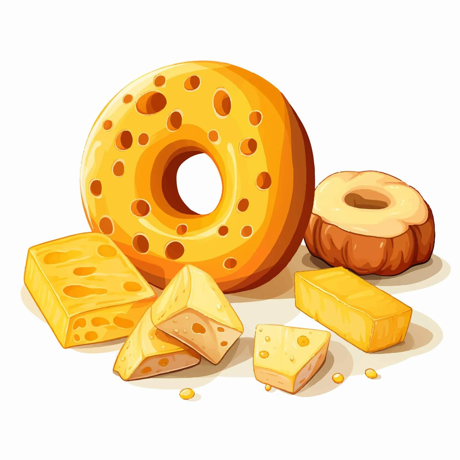 Round Wheel of Murol French Cheese – free cheese board image from Dotvec