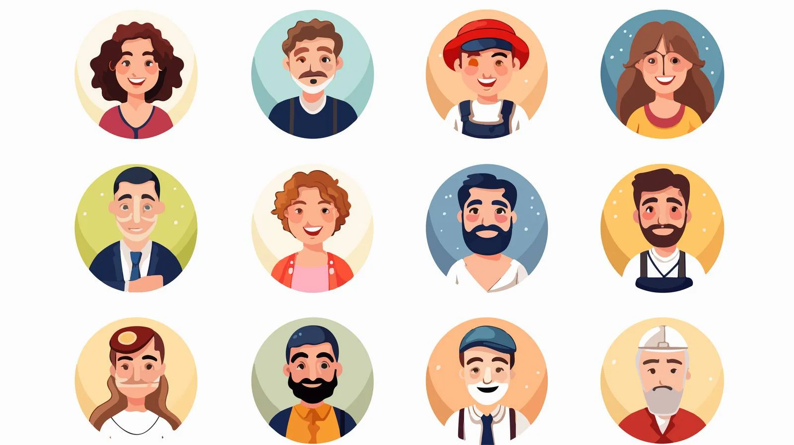 Varied Professional Portraits of Joyful Individuals — free download from Dotvec