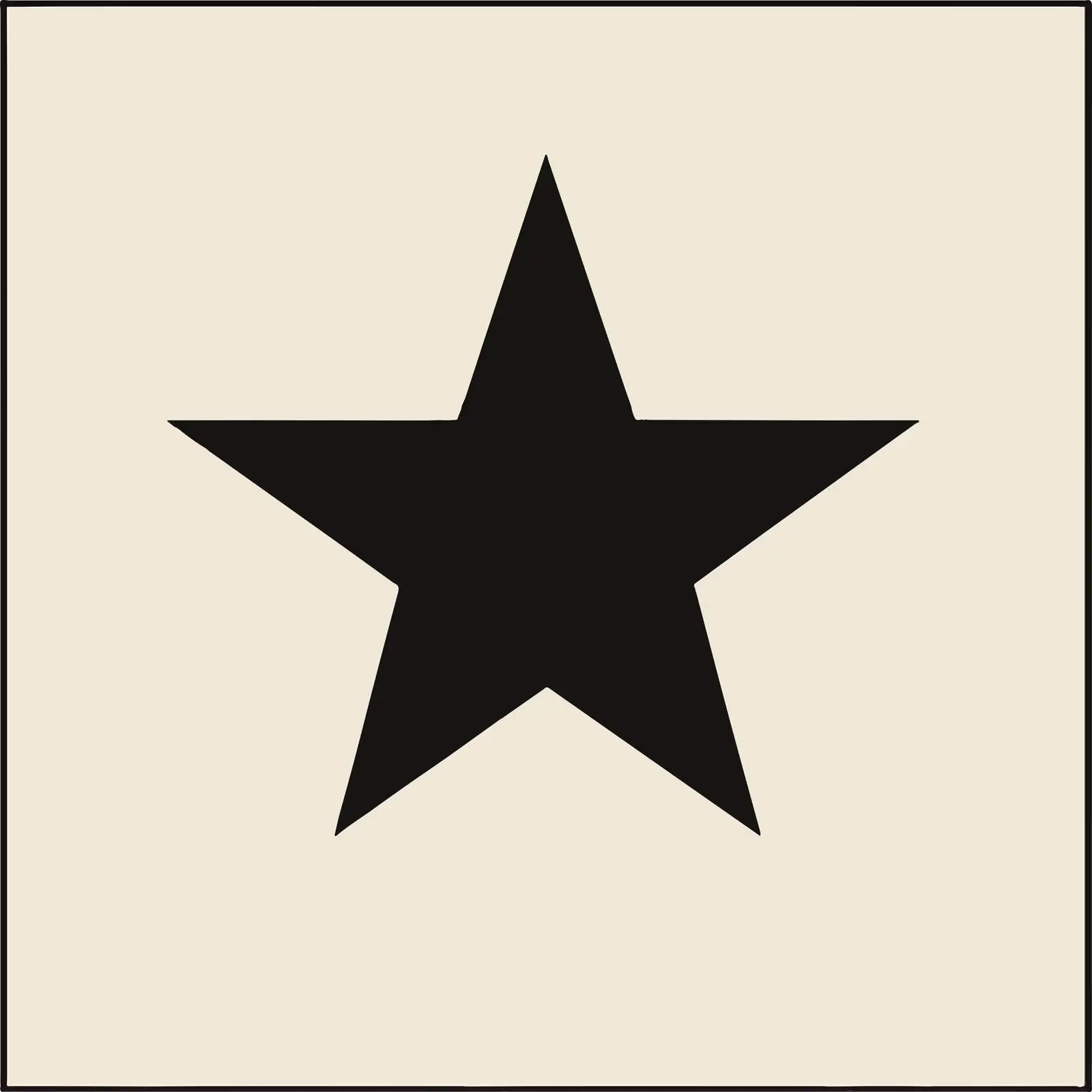 Flat Black Rounded Star Vector Illustration — free download from Dotvec