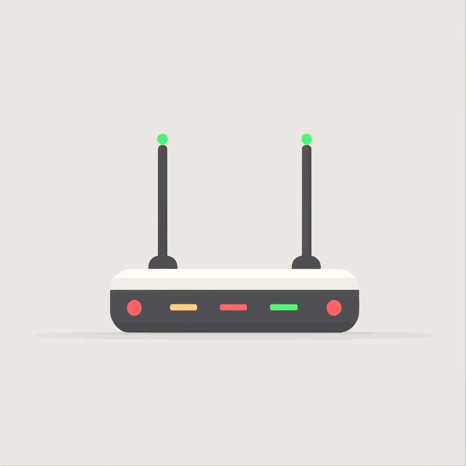 Flat Vector Illustration of Router Technology – free router image from Dotvec