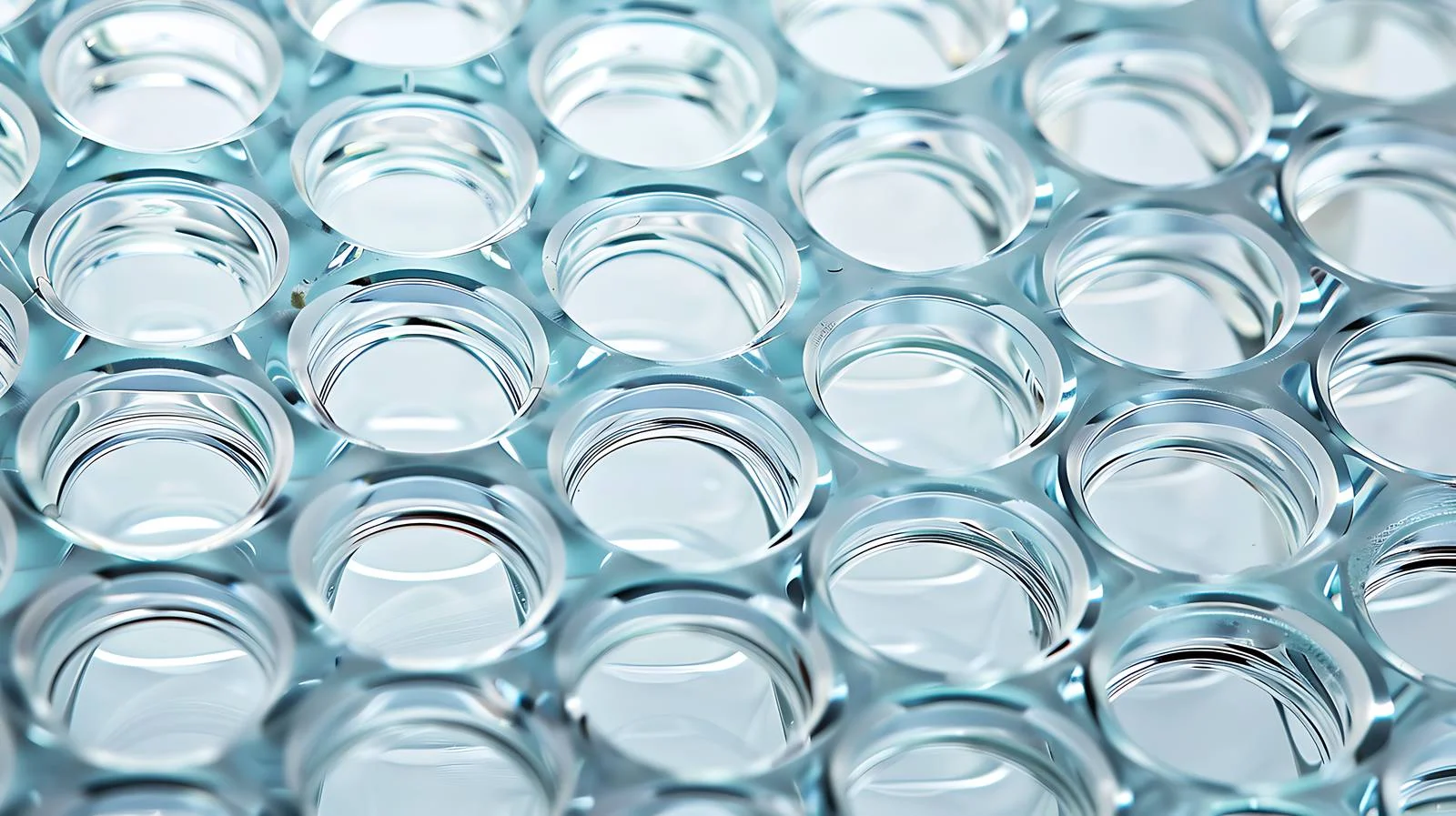 Microscope slide rows with isolated cells — free download from Dotvec