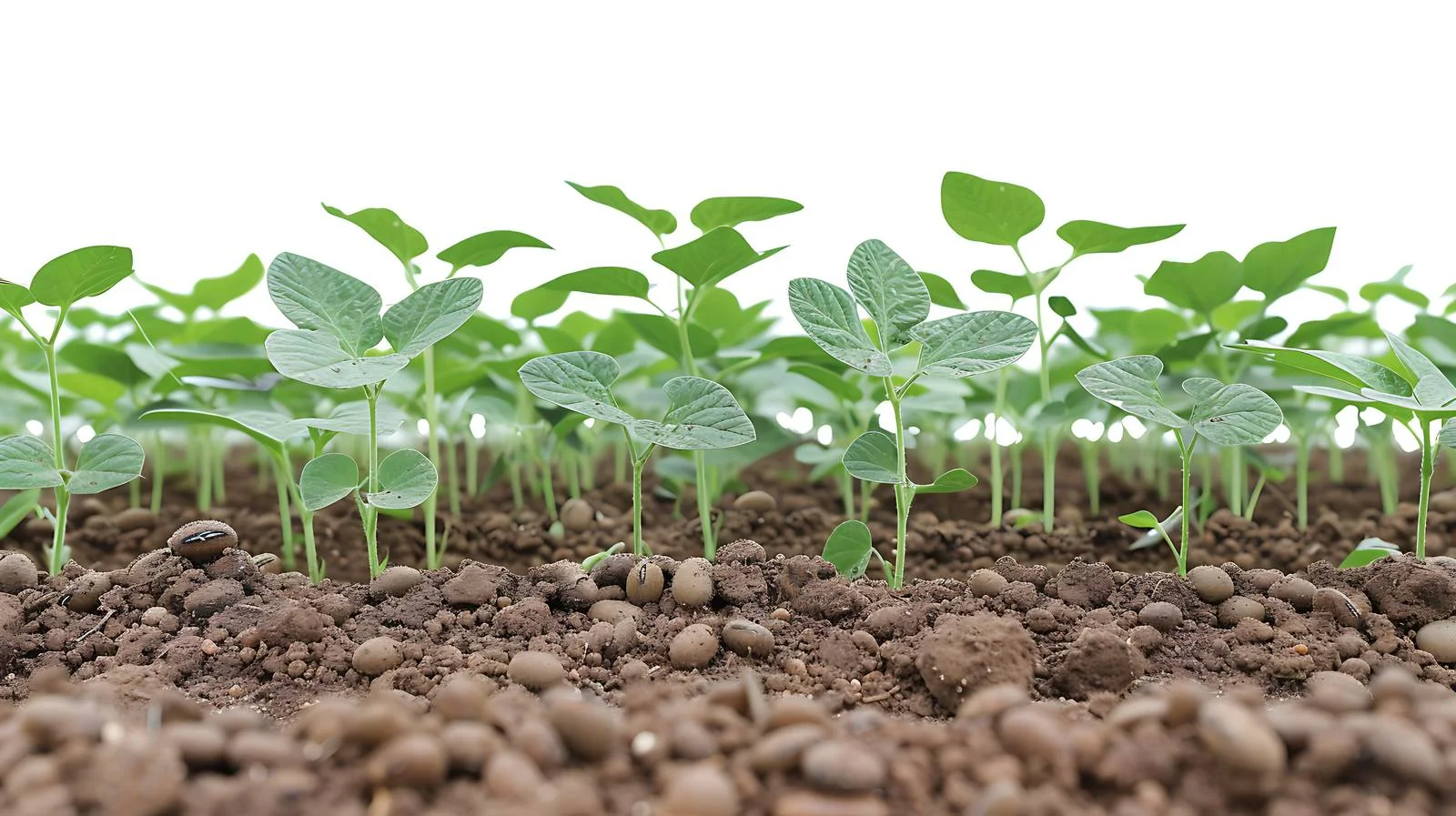 Soybean Rows Bathed in Afternoon Sunlight — free download from Dotvec