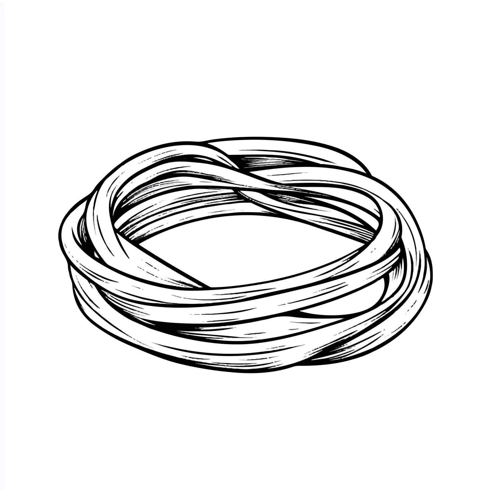 Black and White Rubber Band Cartoon Vector — free download from Dotvec