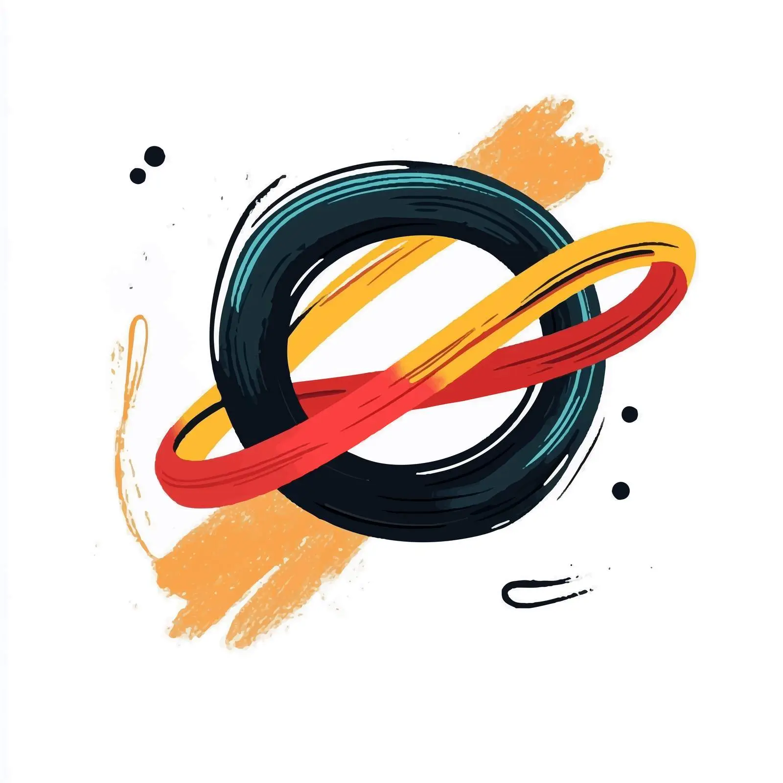 Hand-Drawn Cartoon Rubber Band Vector Illustration — free download from Dotvec