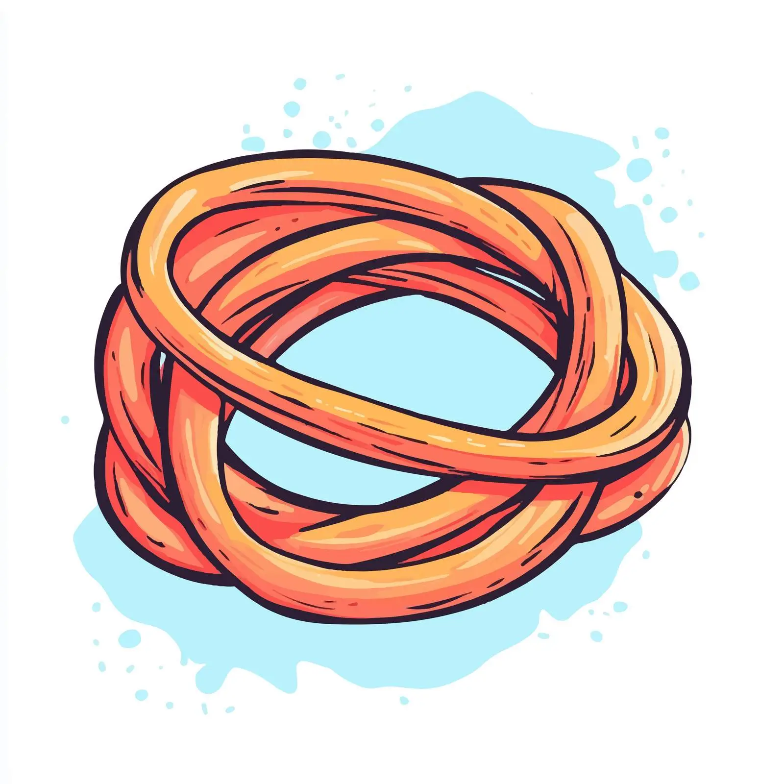 Hand Drawn Rubber Band Cartoon Vector Illustration – free rubber band image from Dotvec