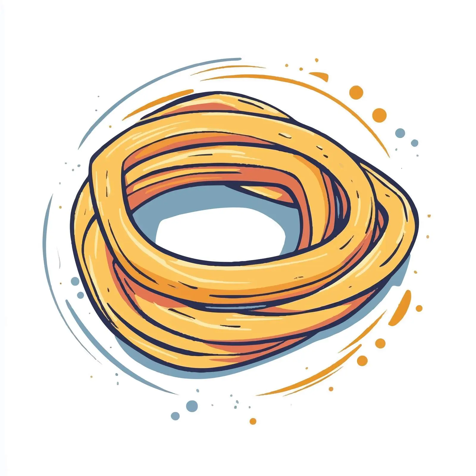 Hand-Drawn Cartoon Vector of Rubber Band — free download from Dotvec