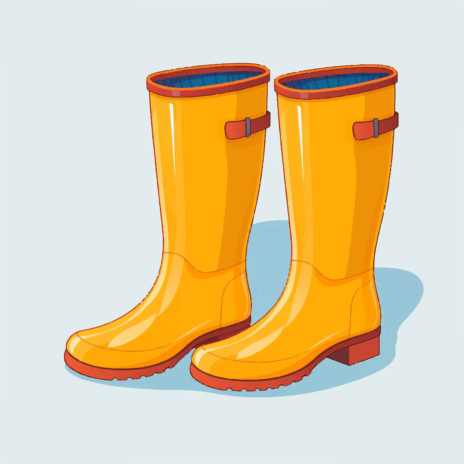 Rubber Gumboots for Rainy Weather – free rainy day attire image from Dotvec