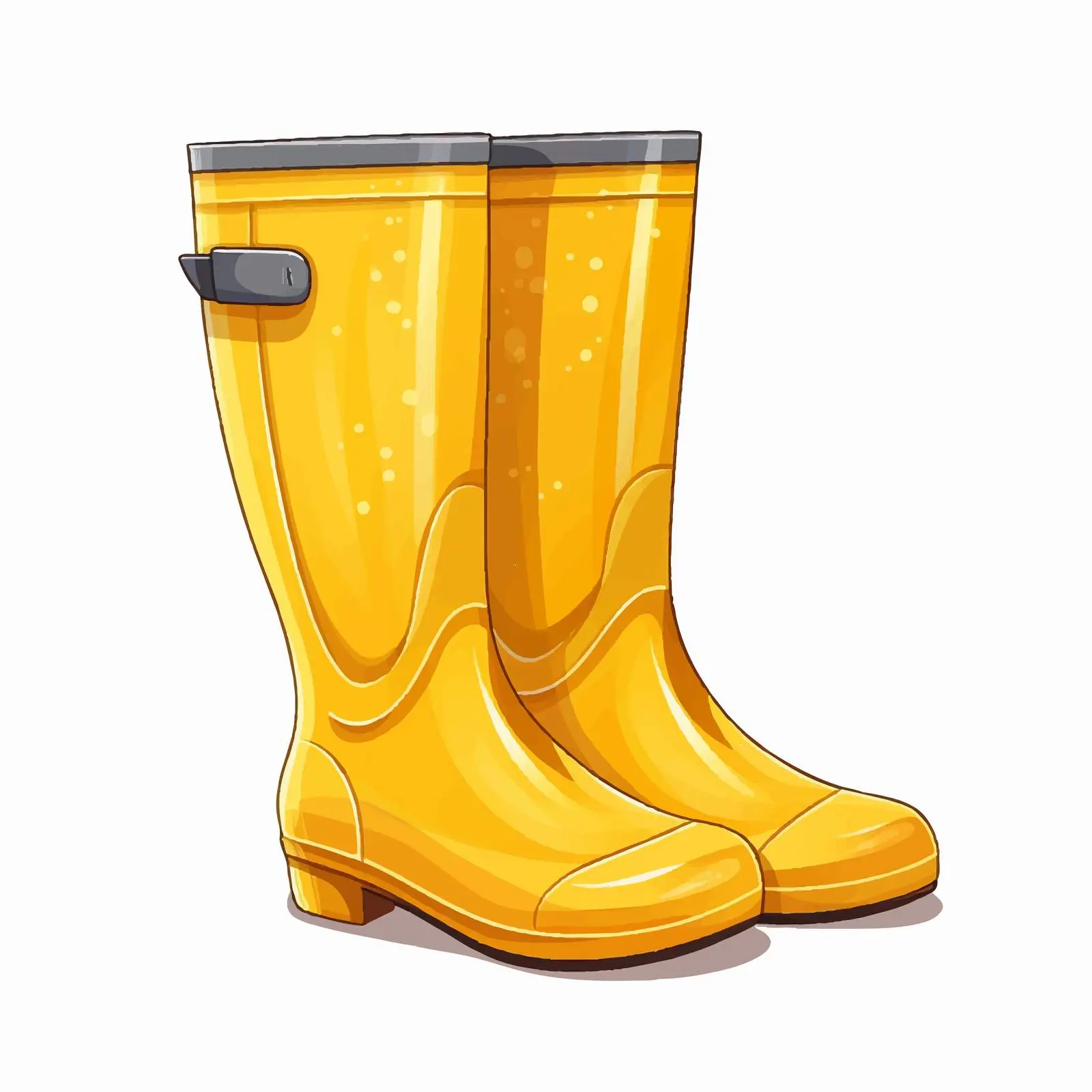 Rainy Weather Rubber Gumboots Pair — free download from Dotvec