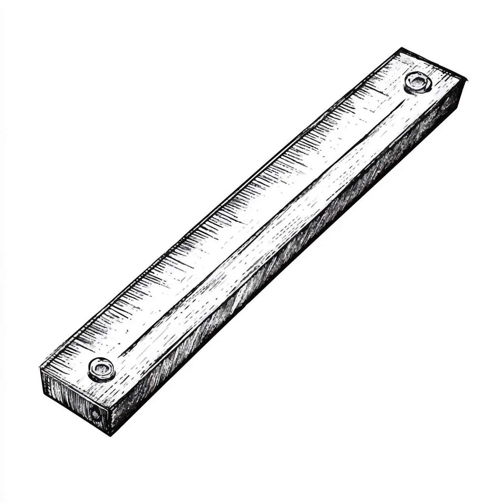 Black and White Cartoon Ruler Vector Illustration — free download from Dotvec