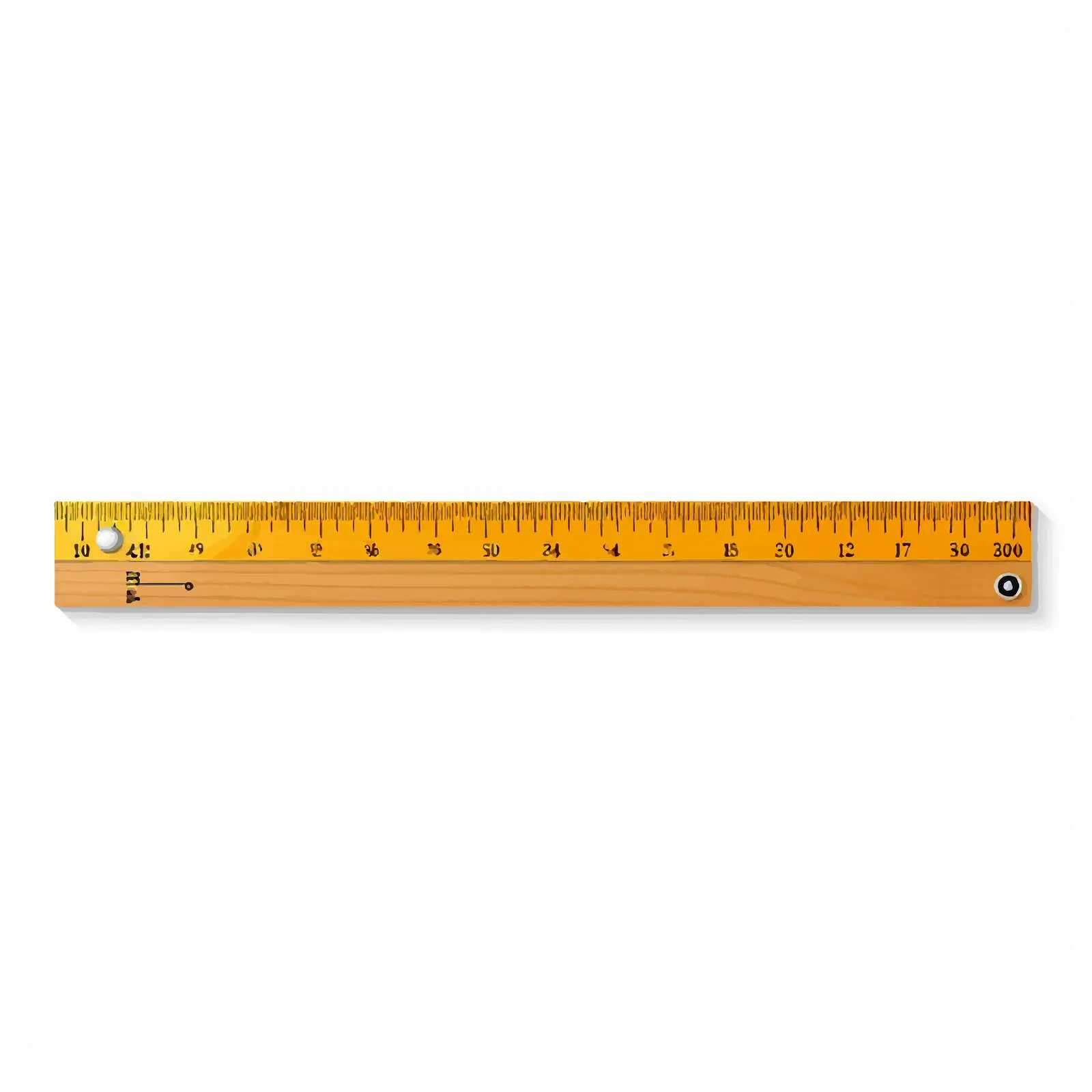 Vector Ruler Line Illustration on White Background — free download from Dotvec