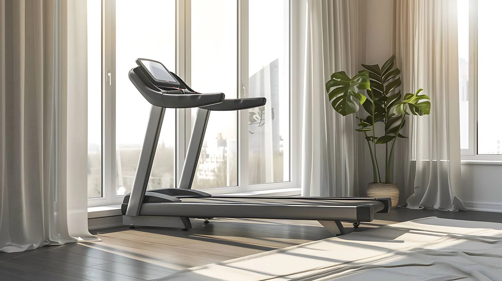 Running Machine Near Windows in Room — free download from Dotvec