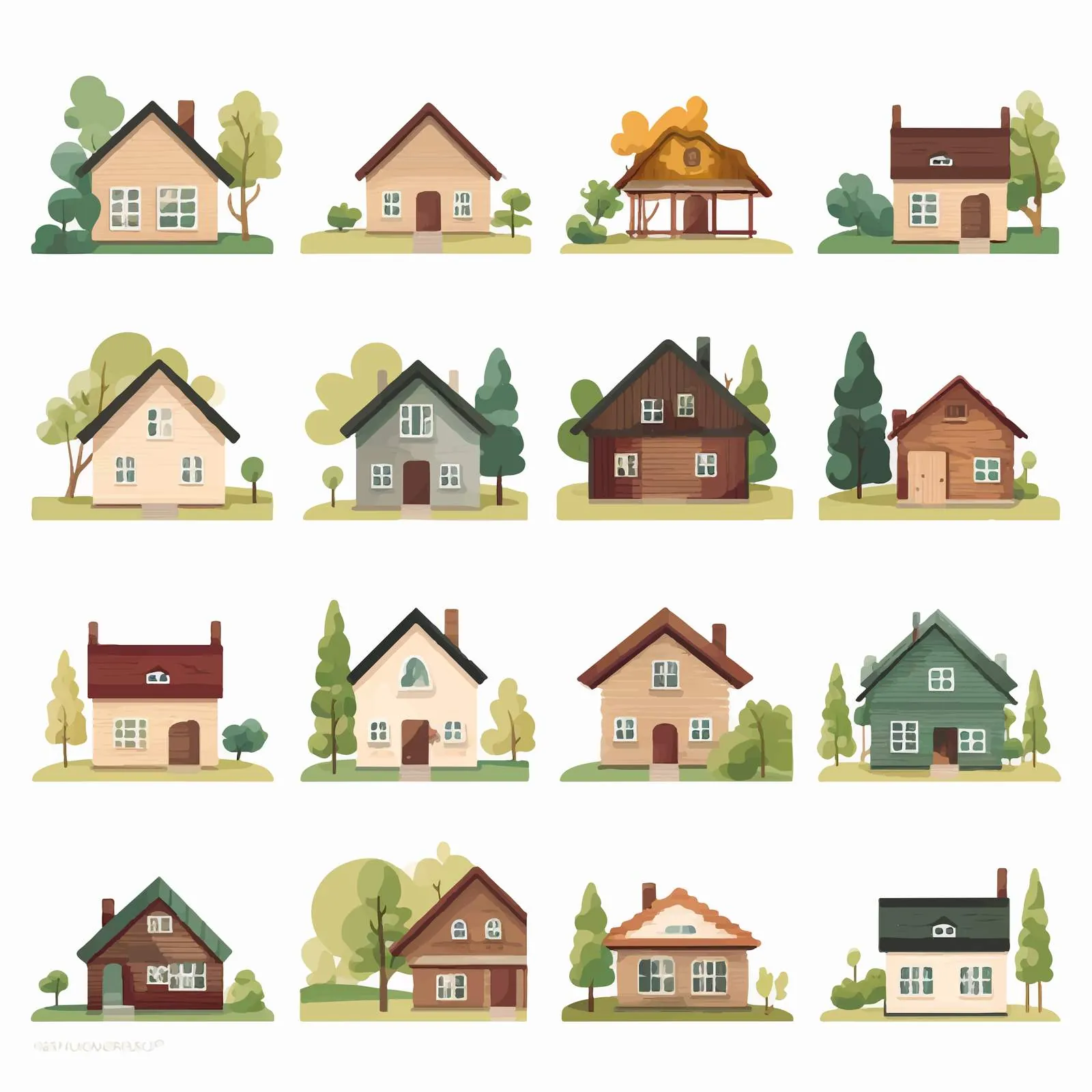 Rural Country Homes and Churches in Countryside – free tranquil environment image from Dotvec