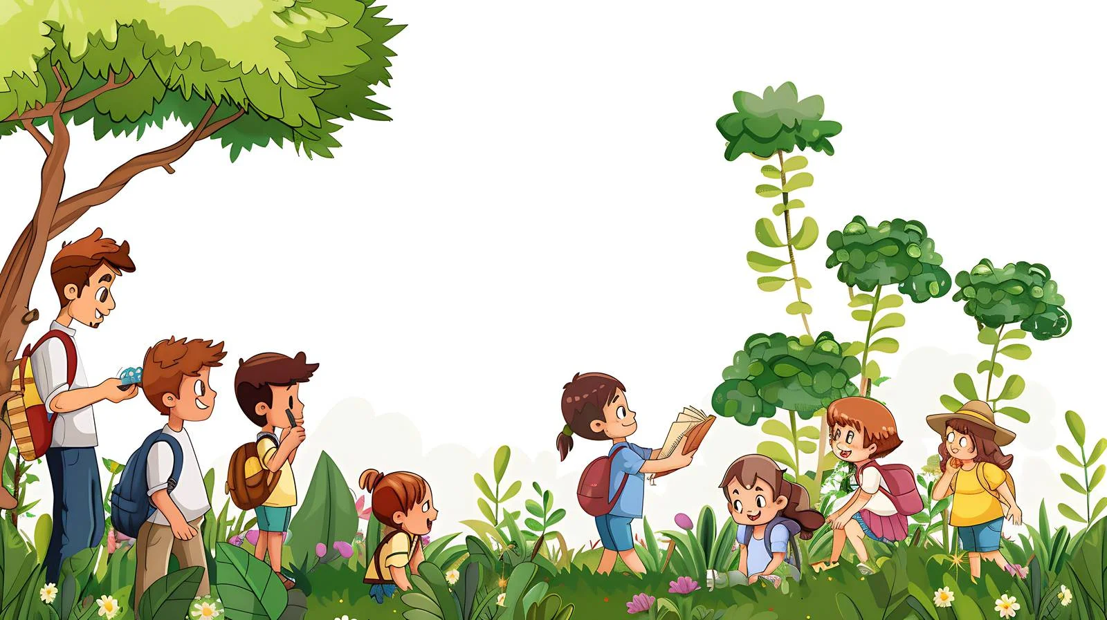 Outdoor Learning Classroom Scene — free download from Dotvec