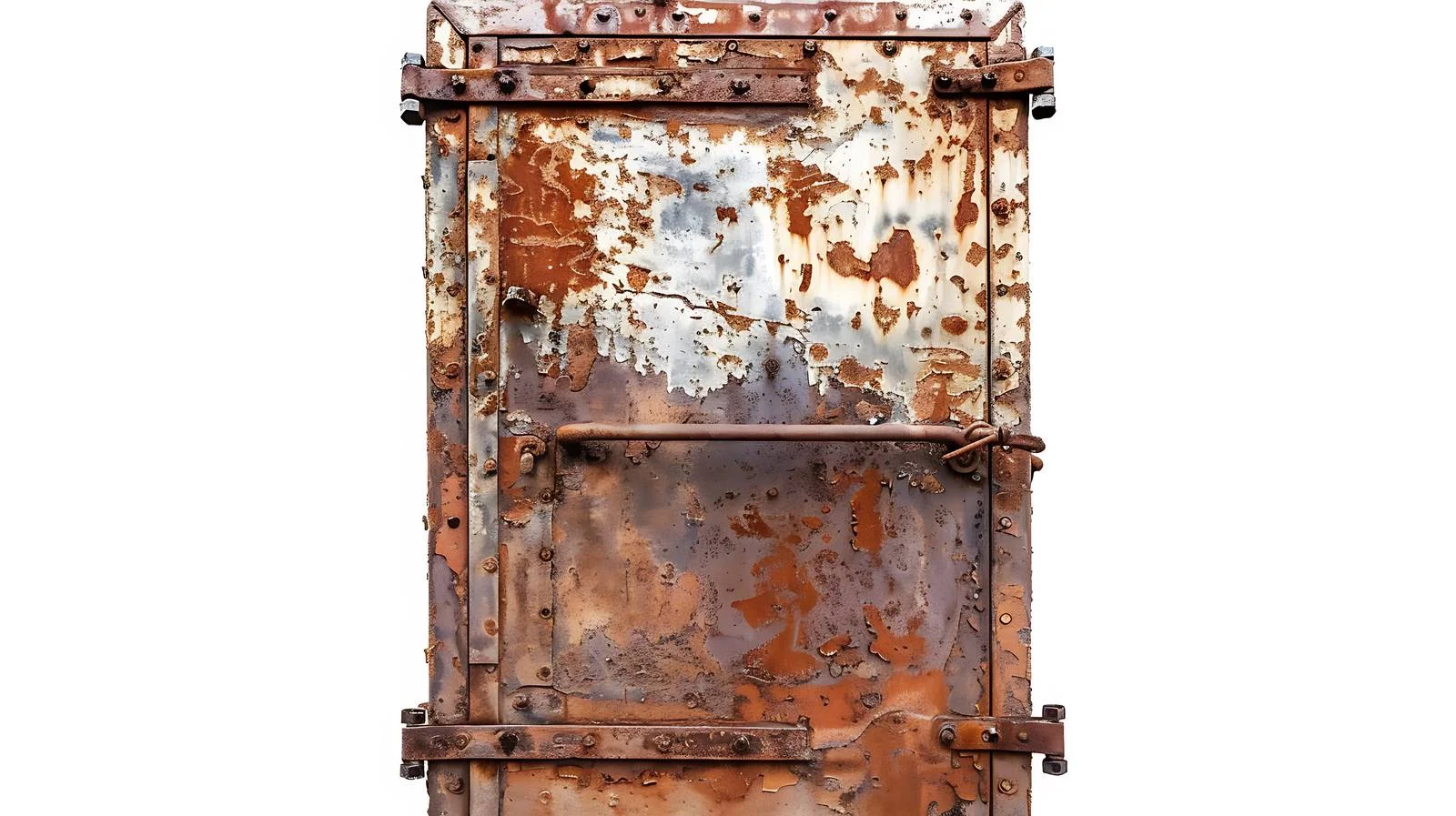 Vintage Rusted Muffle Furnace Iron Door – free furnace image from Dotvec