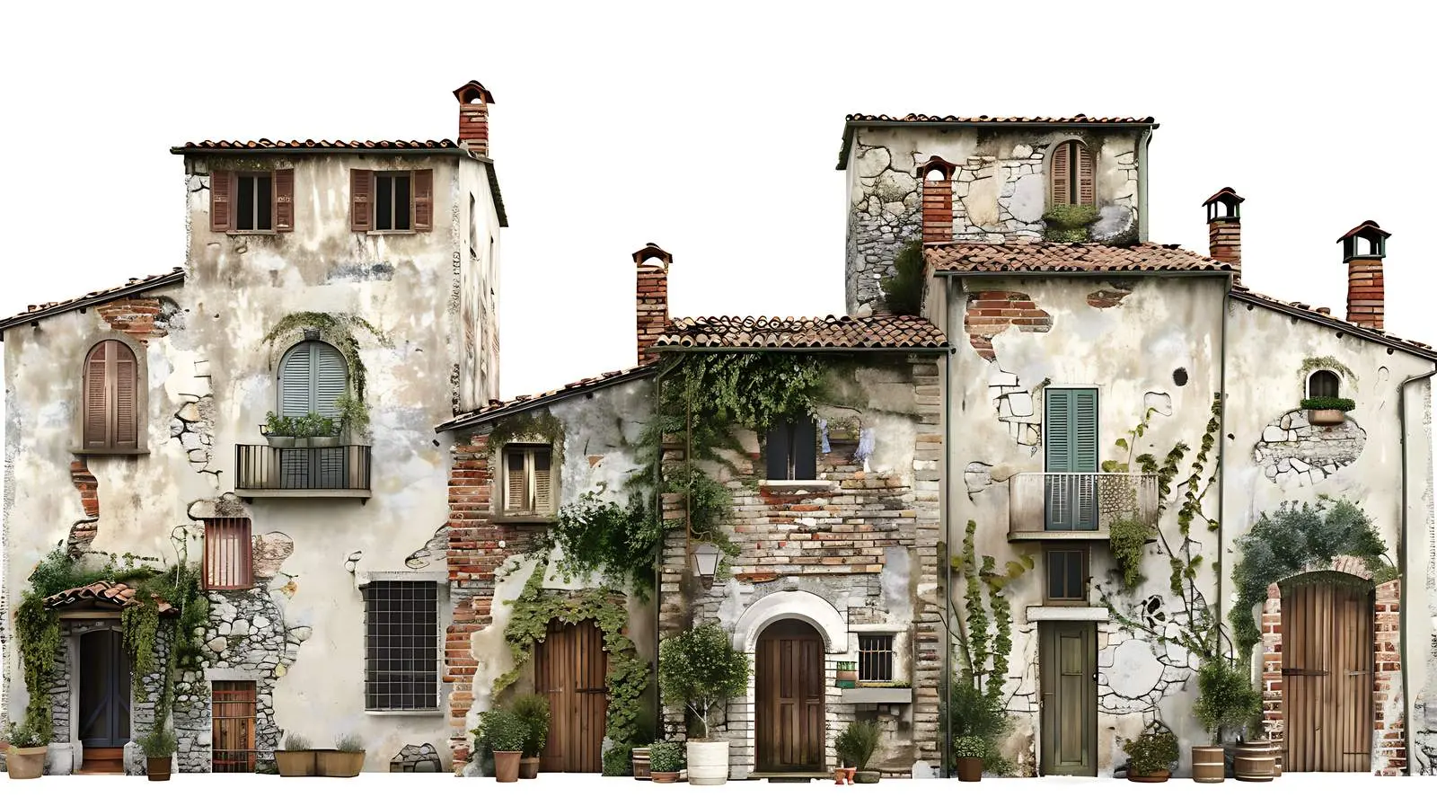 Rustic Architecture in Historic Italian Towns – free disco image from Dotvec