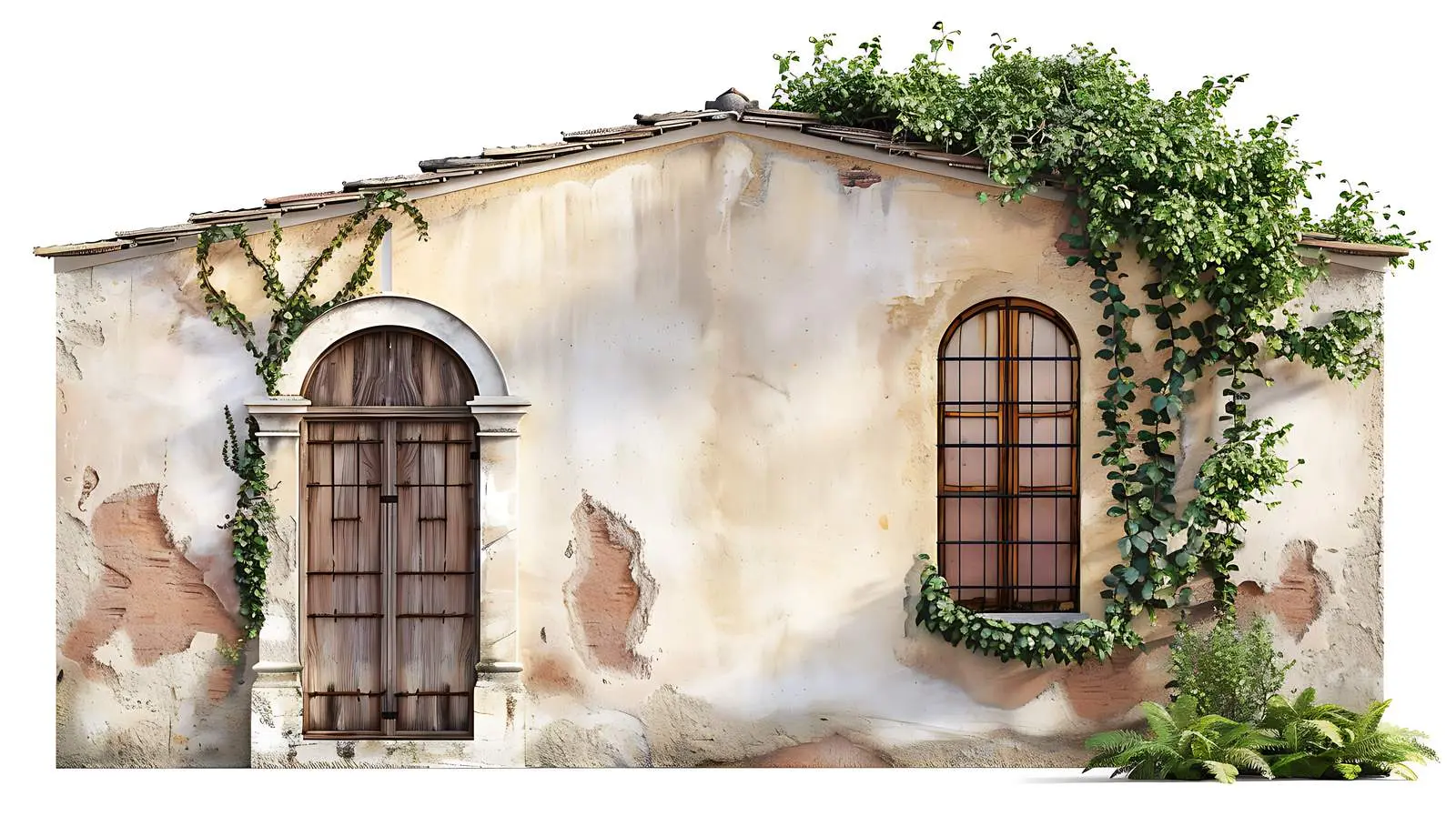 Rustic Italian Architecture with Ancient Building Facade — free download from Dotvec