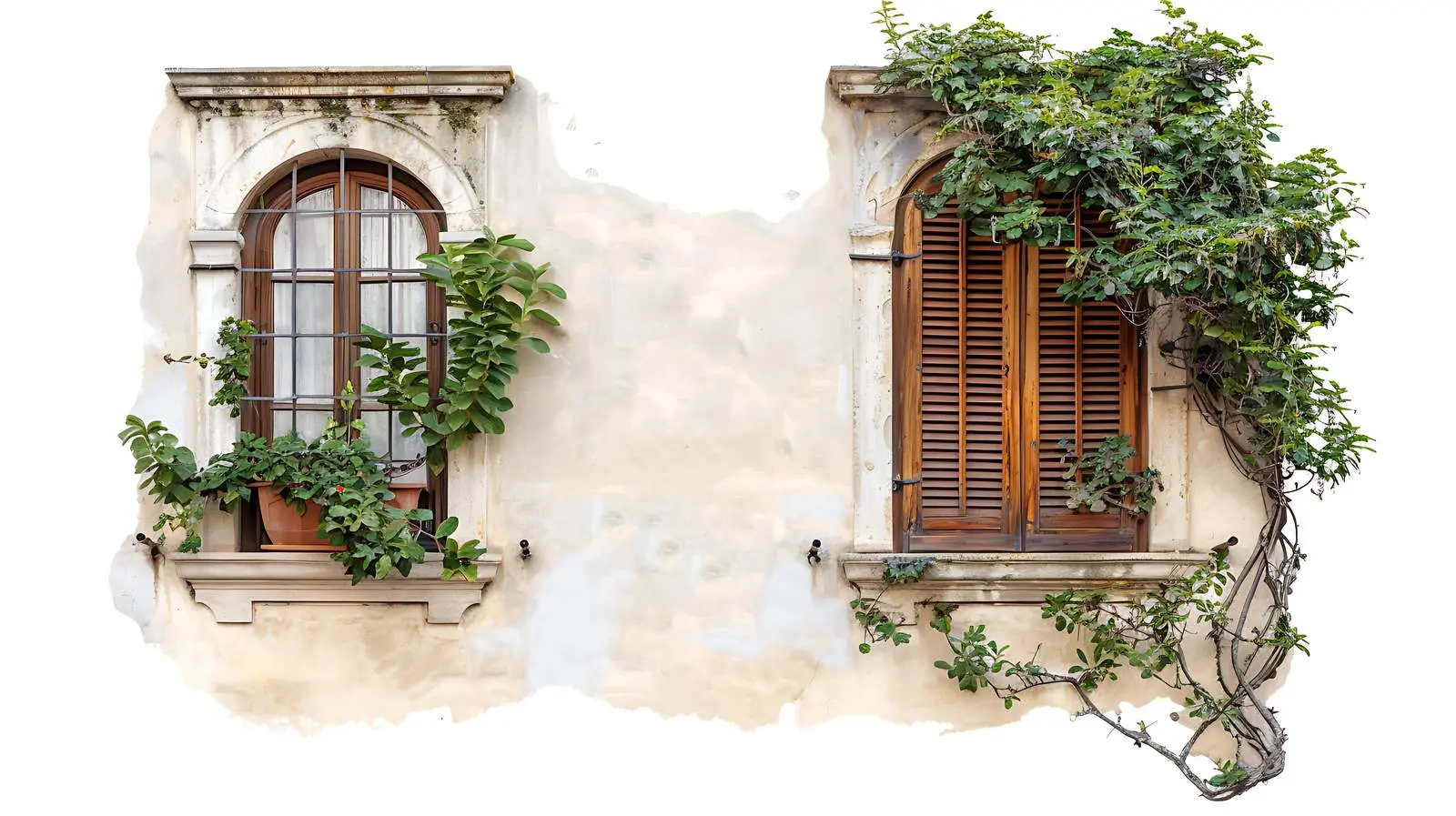 Ancient Italian Building Facade with Rustic Charm – free tourist attractions image from Dotvec