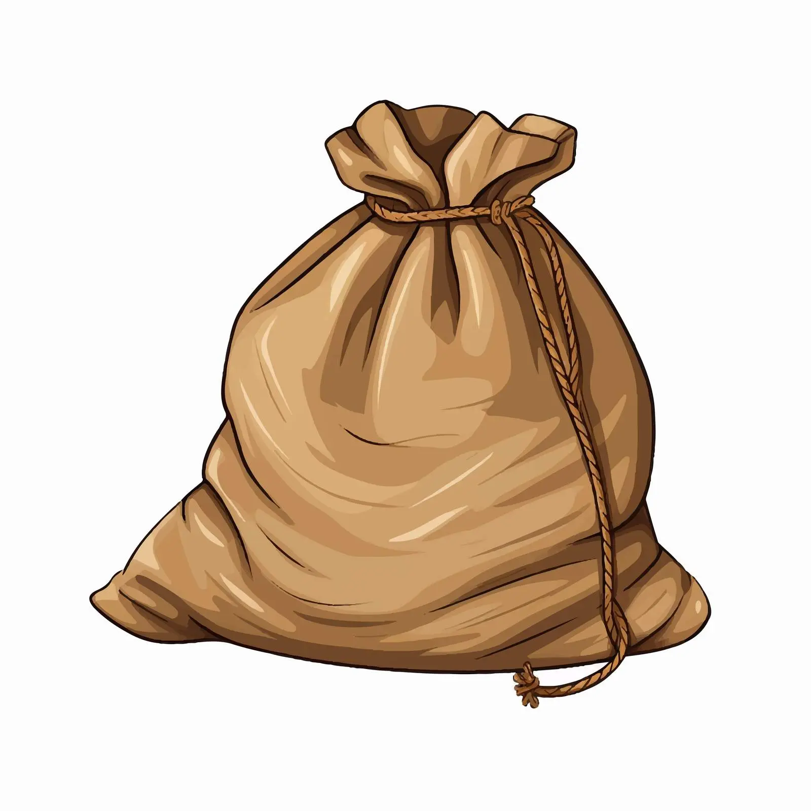 Sack Vector Illustration on White Background — free download from Dotvec