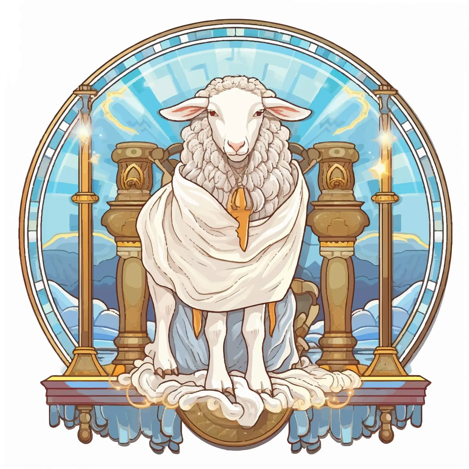 Behold the Lamb of God Illustration — free download from Dotvec