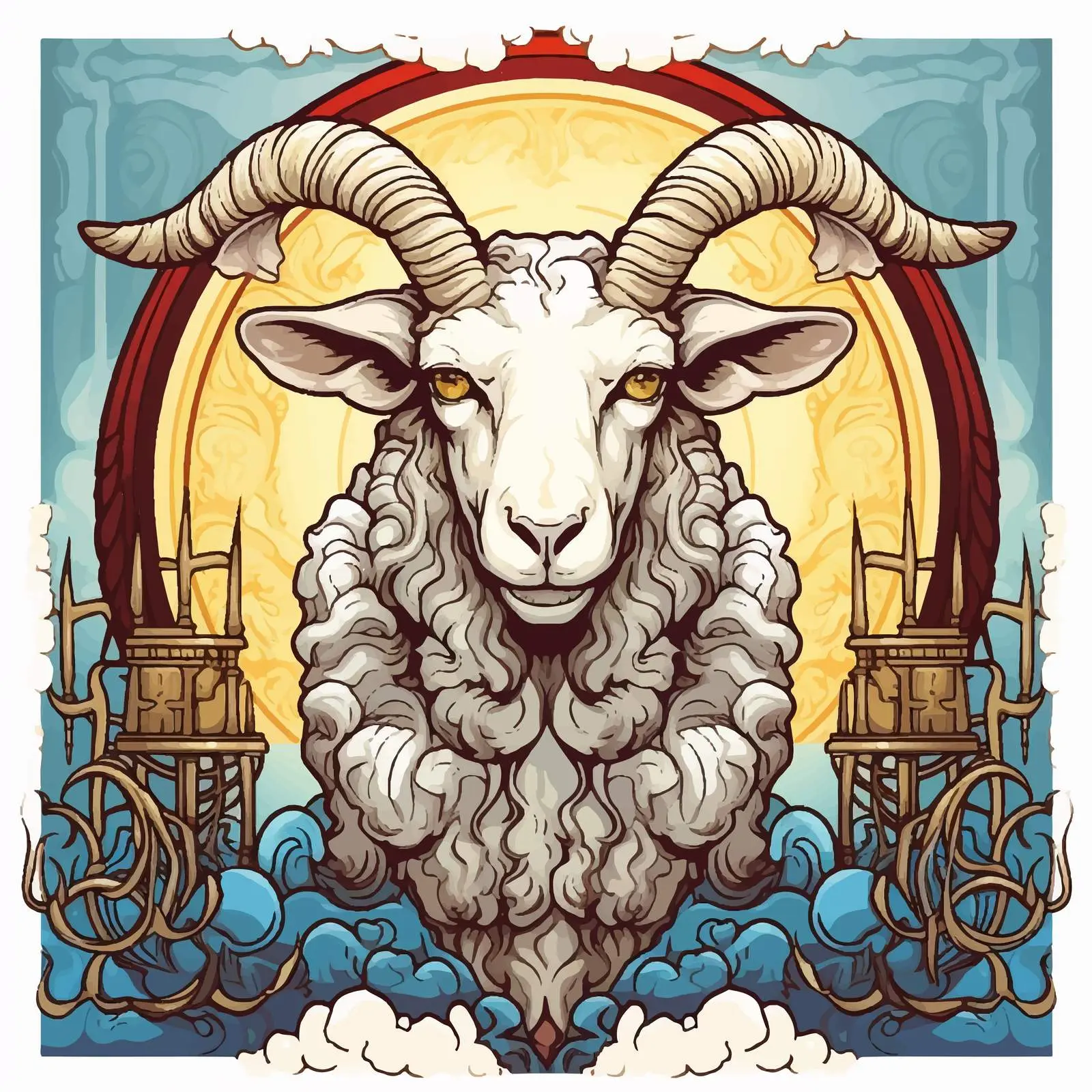 Behold the Lamb of God Illustration — free download from Dotvec