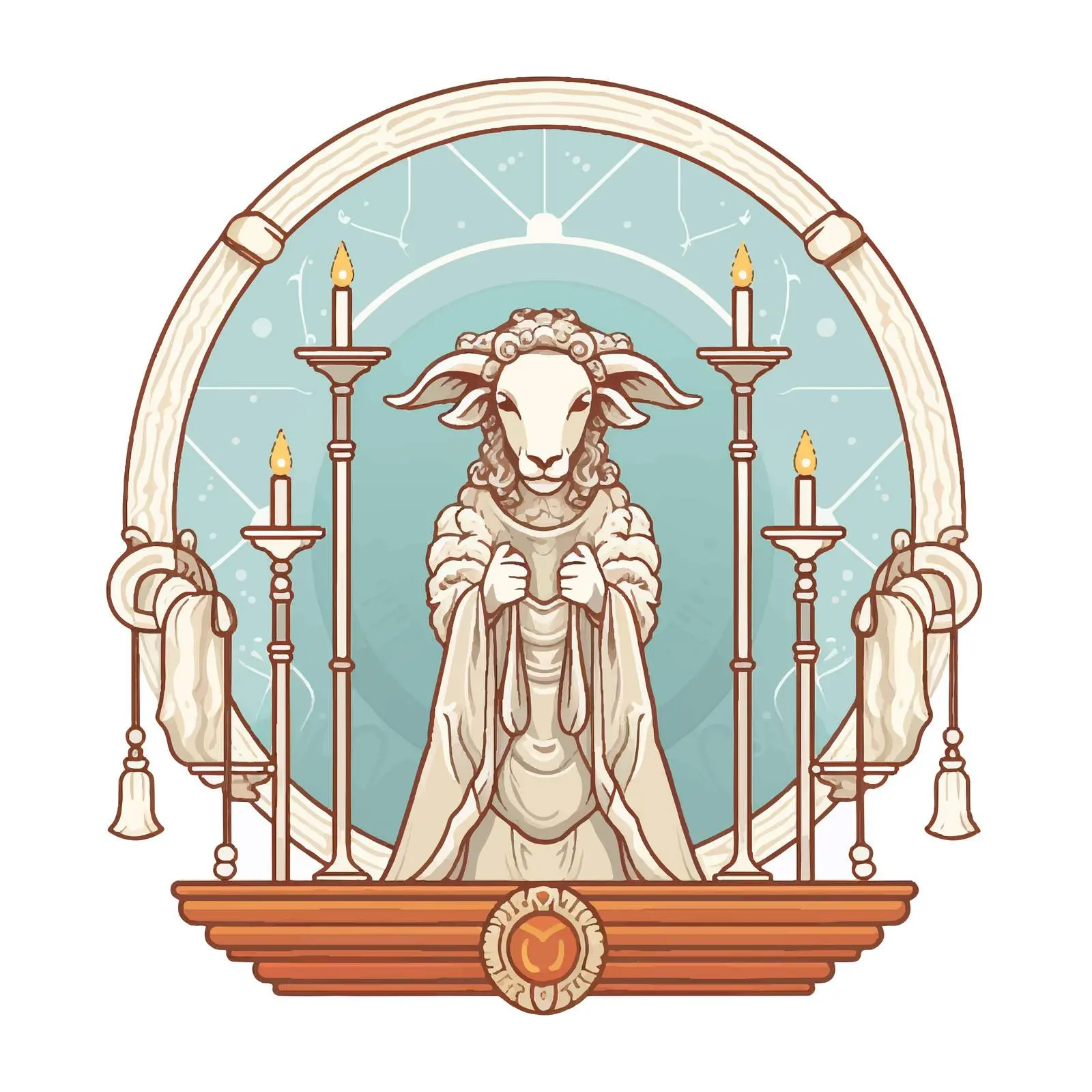 Behold the Lamb of God Illustration – free forgiveness image from Dotvec