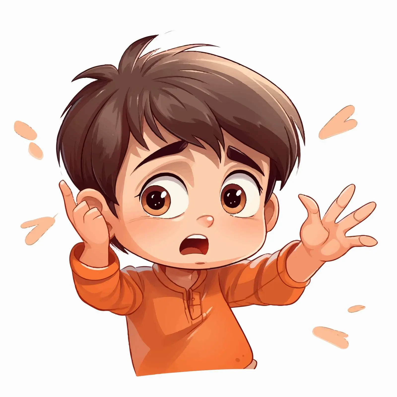 Sad Boy Surrounded by Pointing Fingers Vector — free download from Dotvec