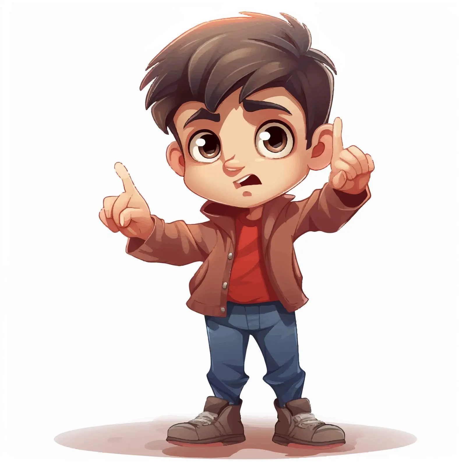 Sad Boy Surrounded by Pointing Fingers Vector — free download from Dotvec
