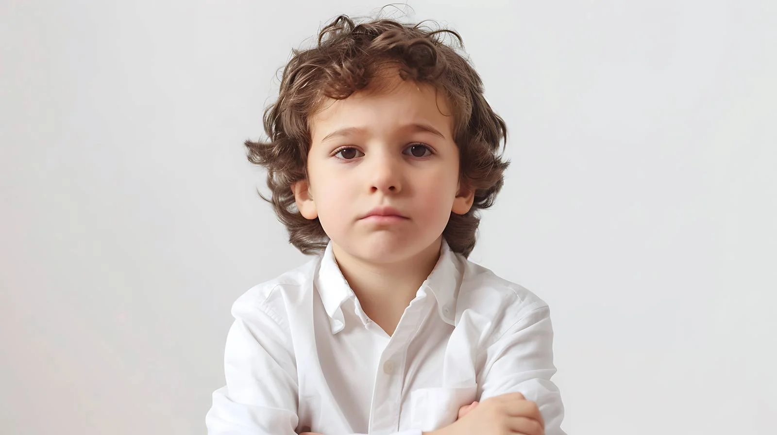 Melancholic Child Portrait — free download from Dotvec