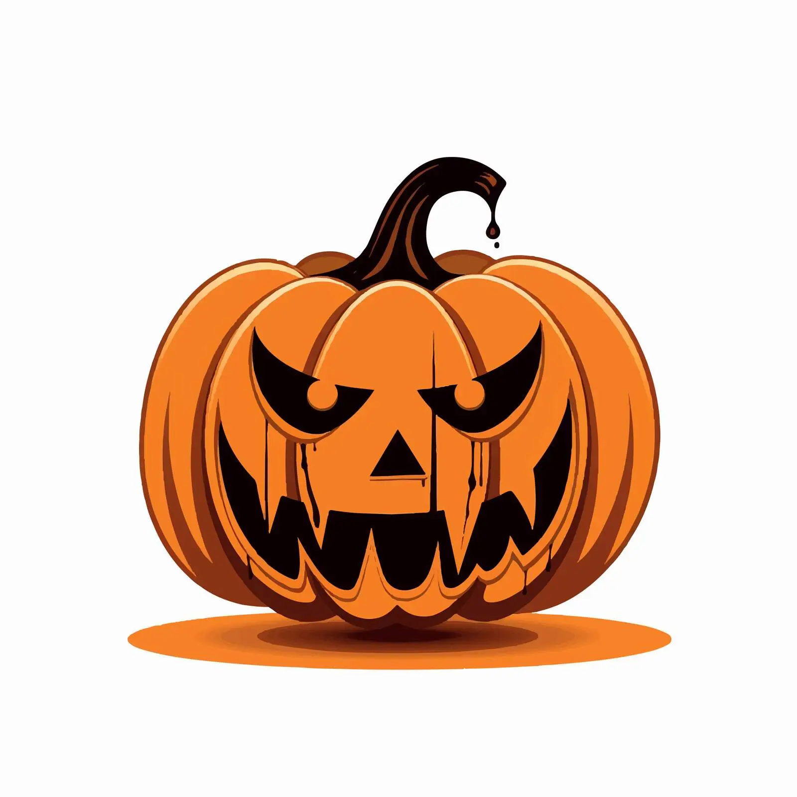 Creepy Spooky Monster Halloween Face Silhouette — free download from Dotvec