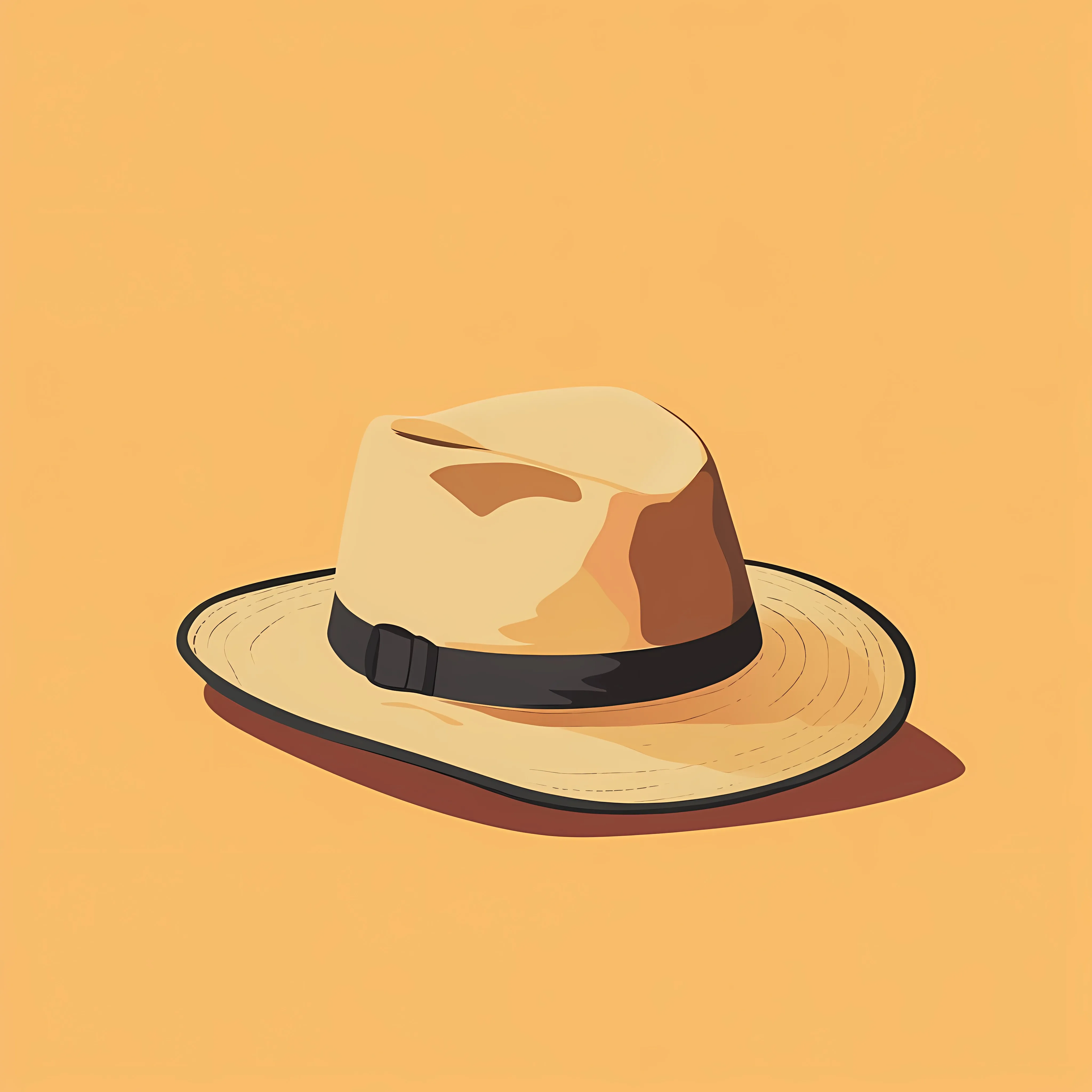 Flat Vector Illustration of Safari Hat — free download from Dotvec