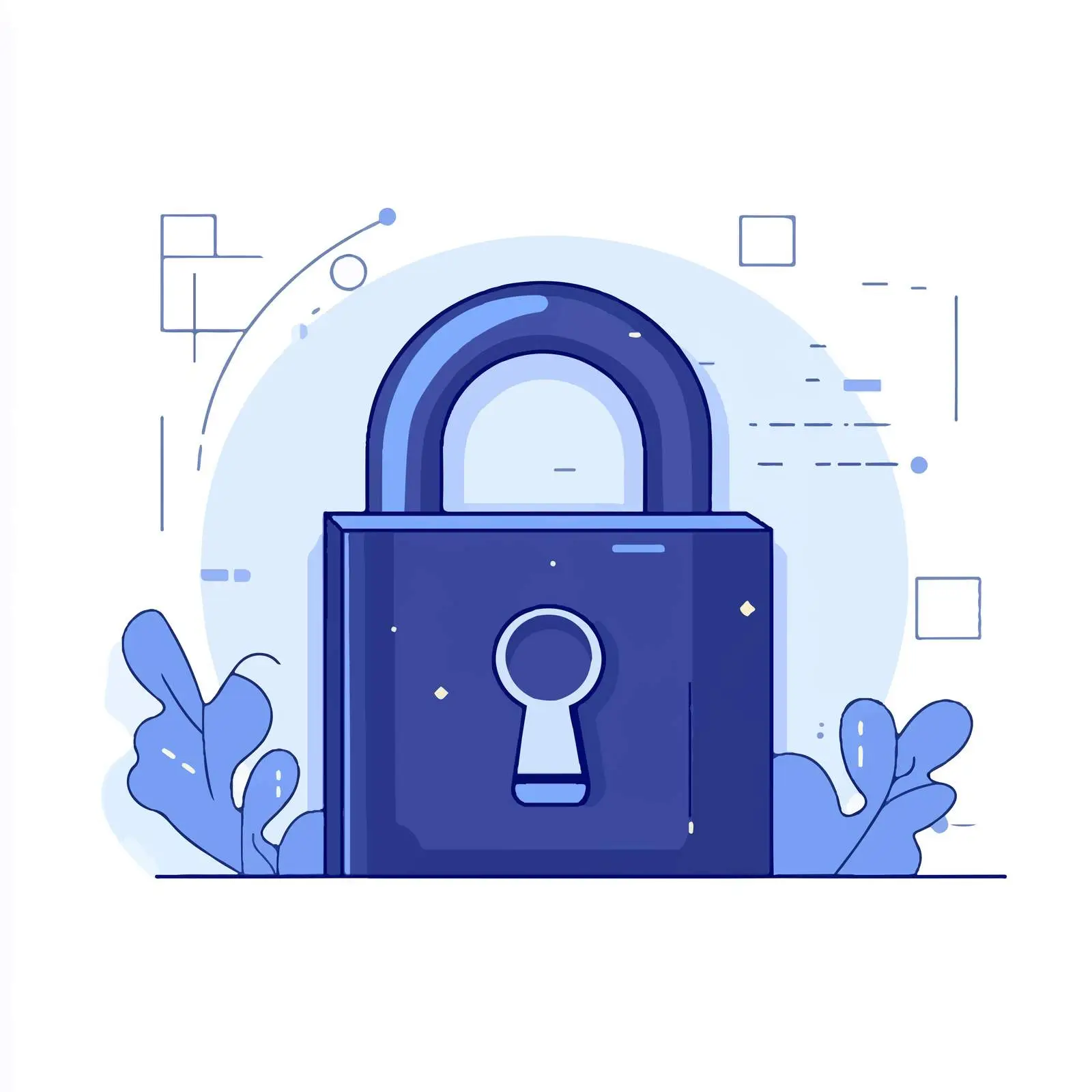 Open Padlock Animation Flat Vector Illustration — free download from Dotvec