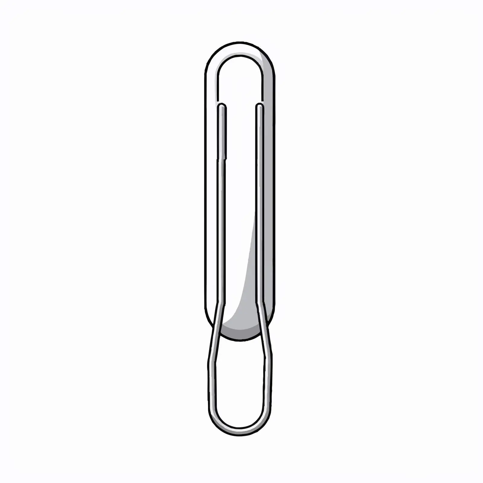 Safety Pin Line Vector Illustration on White Background – free craft illustration image from Dotvec