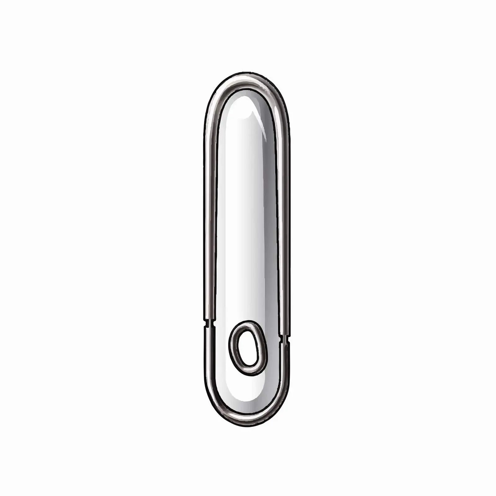 Safety Pin Line Vector Illustration — free download from Dotvec