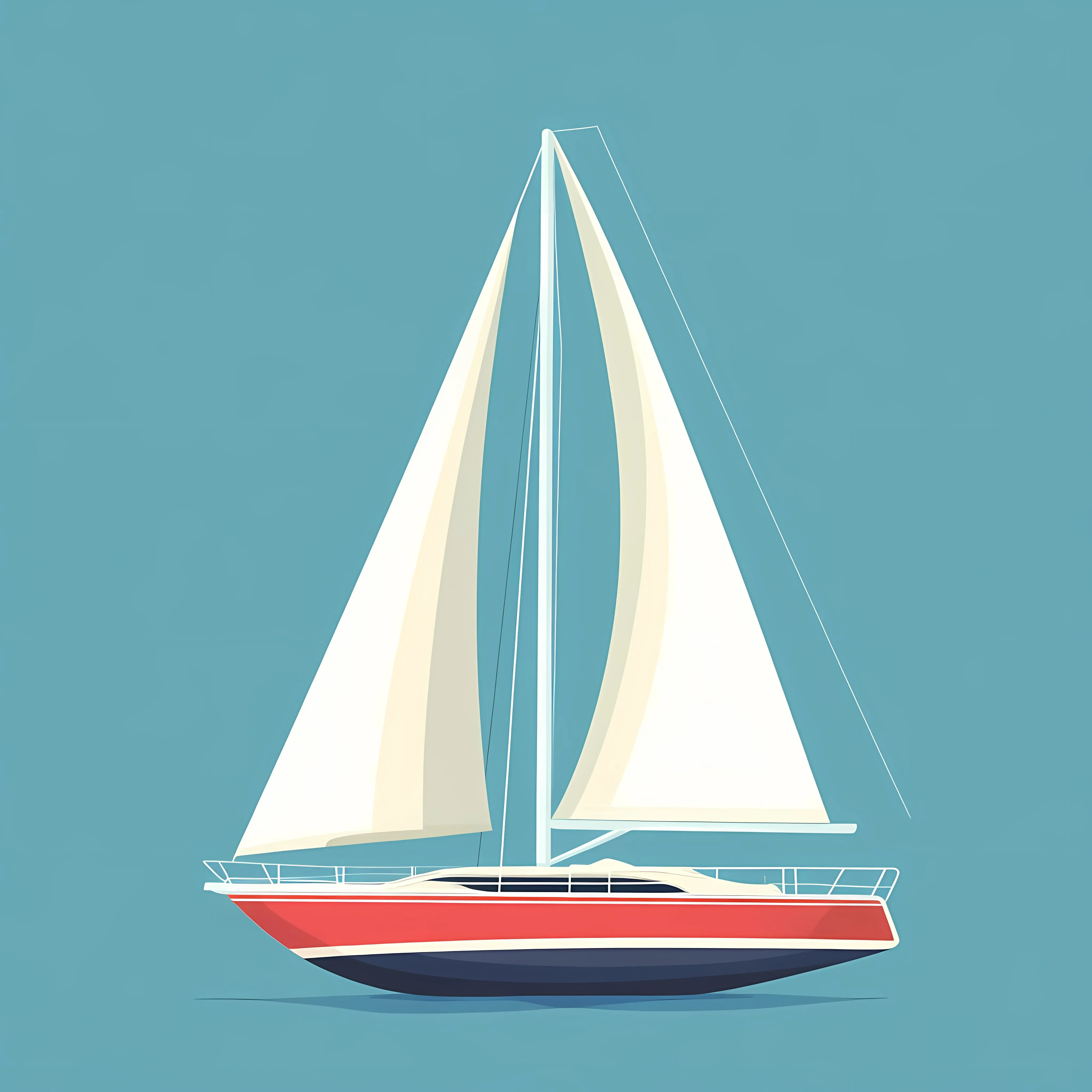 Isolated Sailboat Icon Flat Vector Illustration — free download from Dotvec