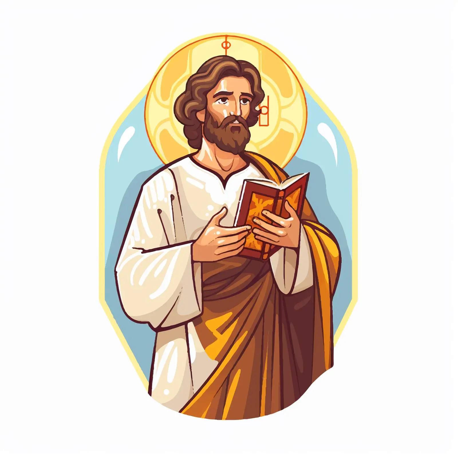 Saint John the Apostle Byzantine Illustration — free download from Dotvec
