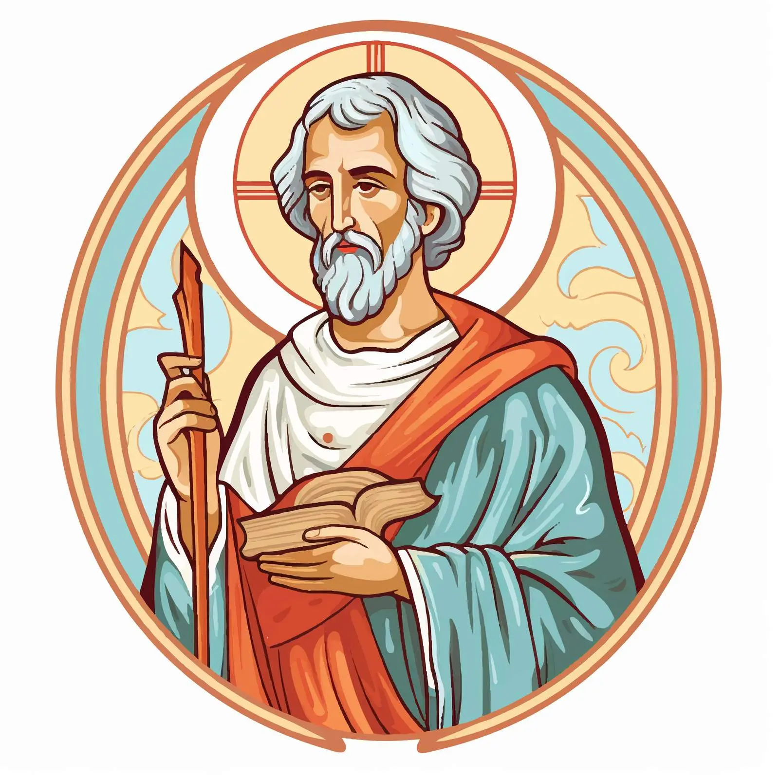 Saint Joseph Husband of Mary Illustration – free band image from Dotvec