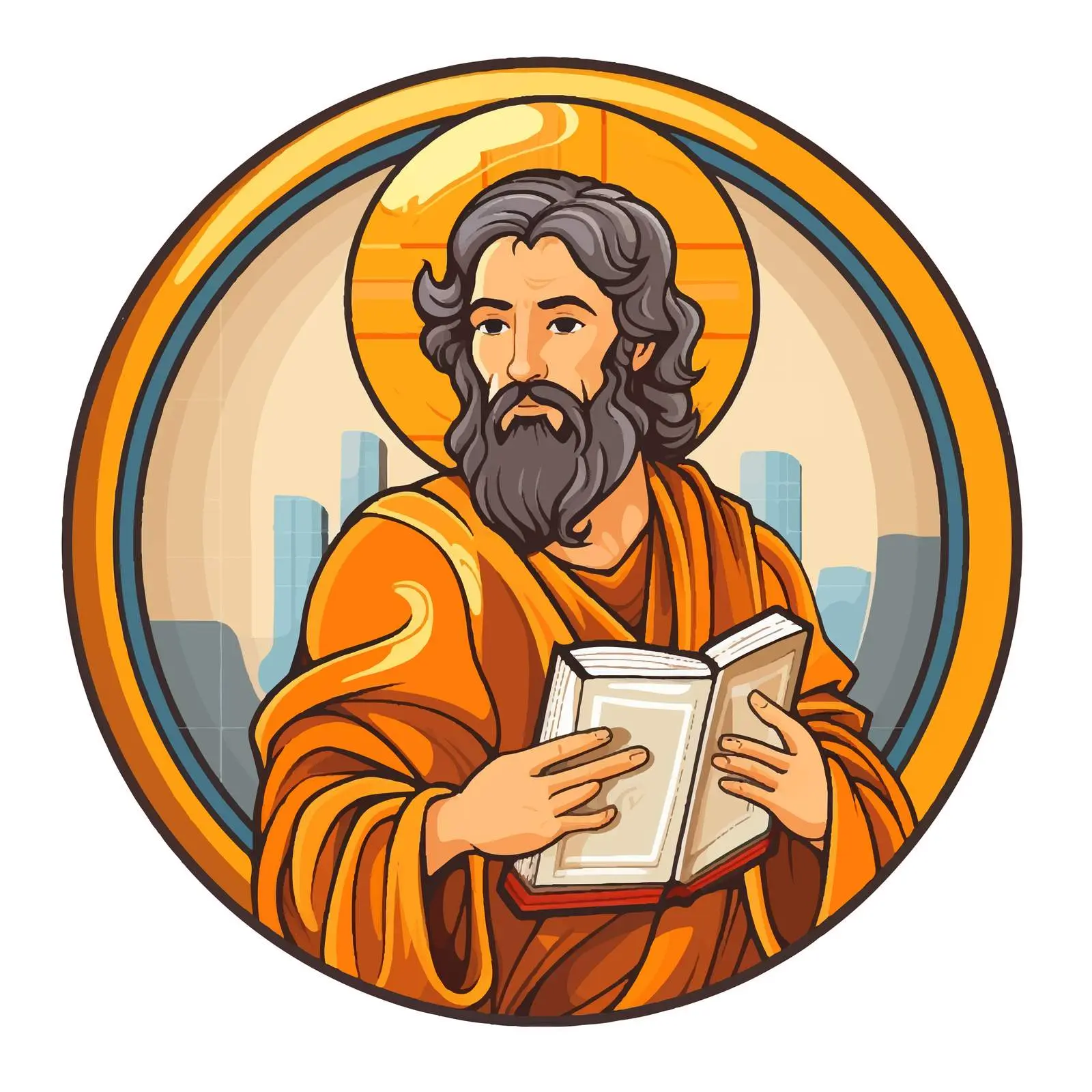 Saint Matthew the Apostle Symbol Illustration — free download from Dotvec