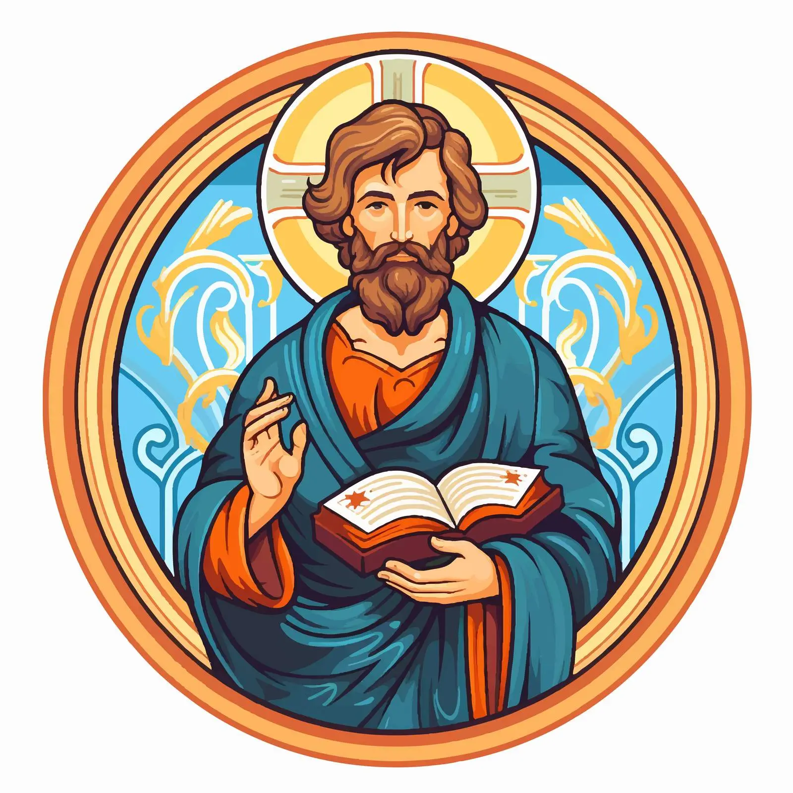 Saint Matthew the Apostle Symbol Illustration — free download from Dotvec