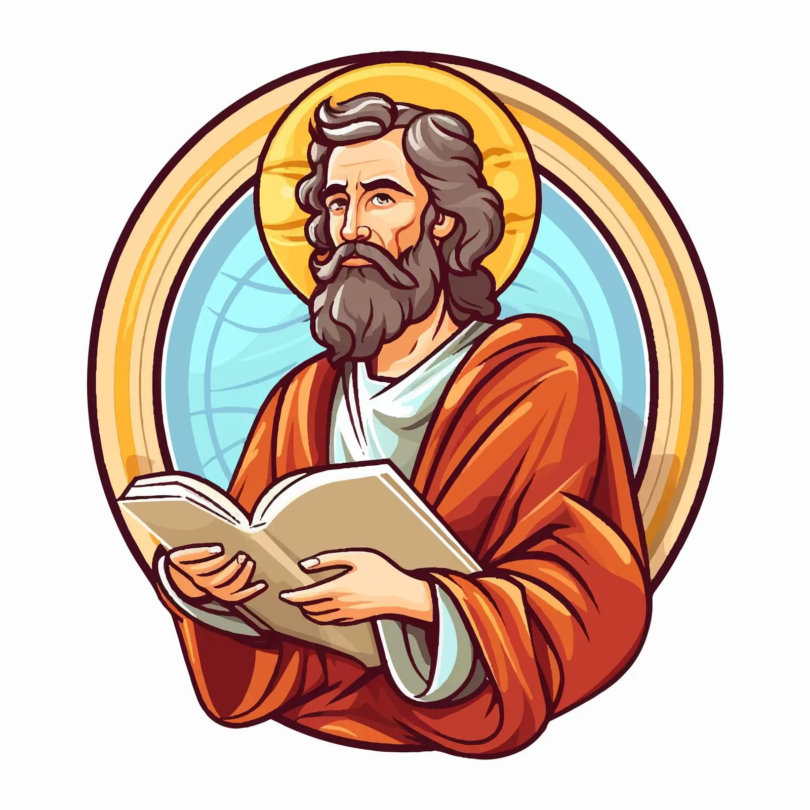 Saint Matthew Apostle Symbol Illustration – free artistic icon image from Dotvec
