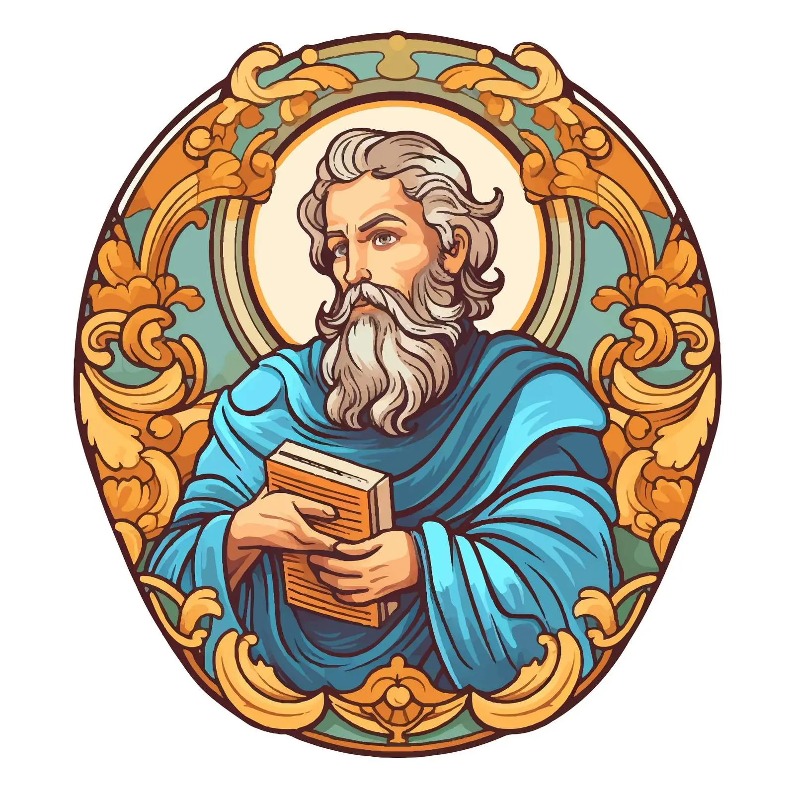 Saint Matthew the Apostle Decorative Vector Border — free download from Dotvec