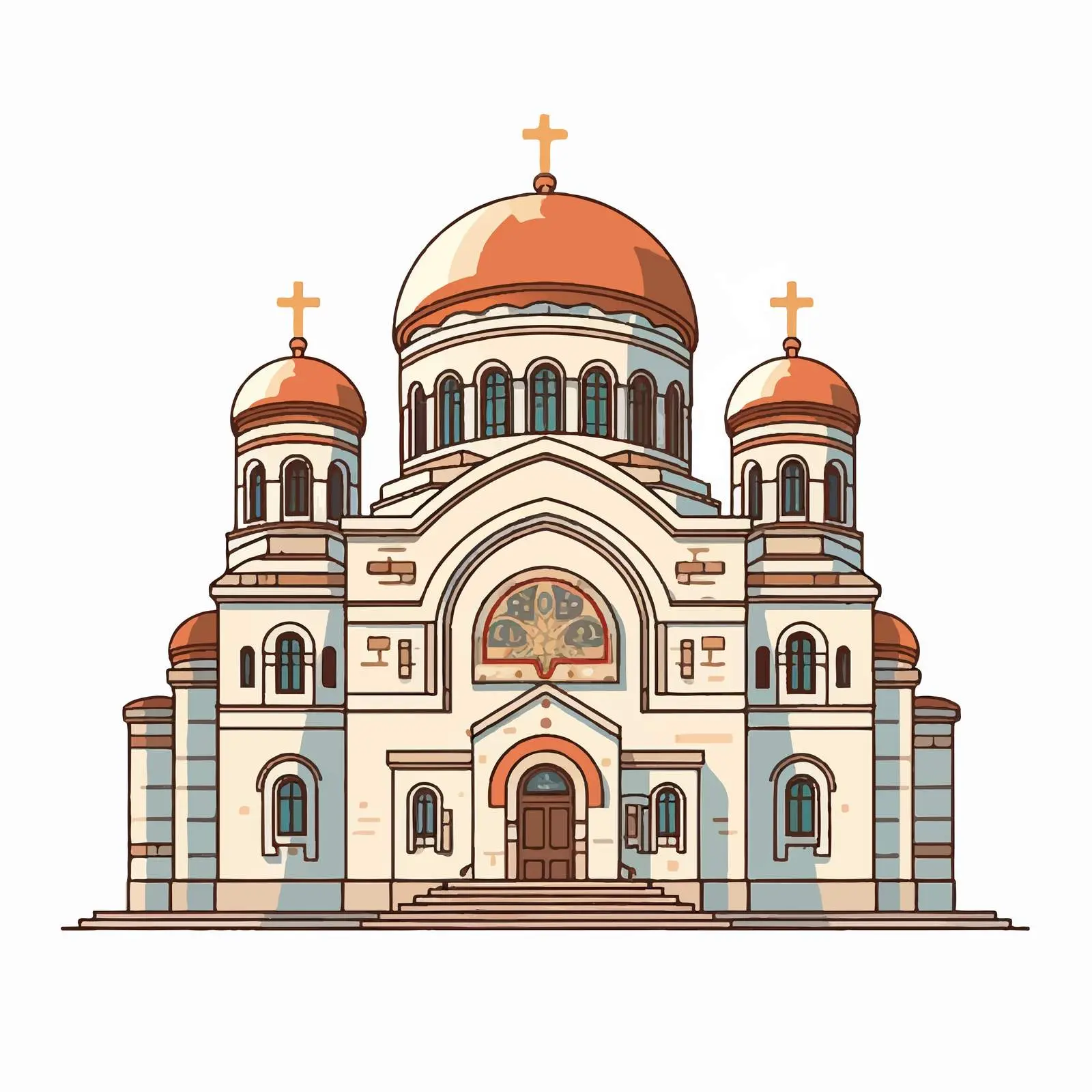 Saint Sava Byzantine Style Illustration — free download from Dotvec