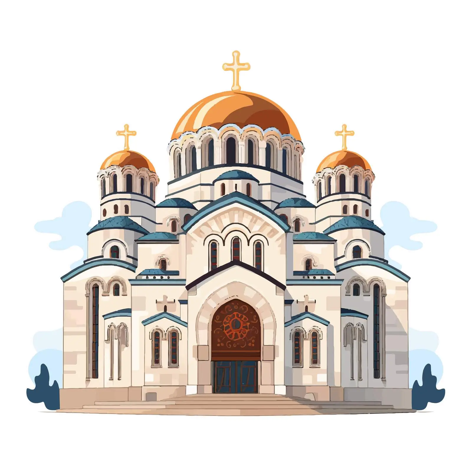 Saint Sava Byzantine Style Cartoon Vector — free download from Dotvec