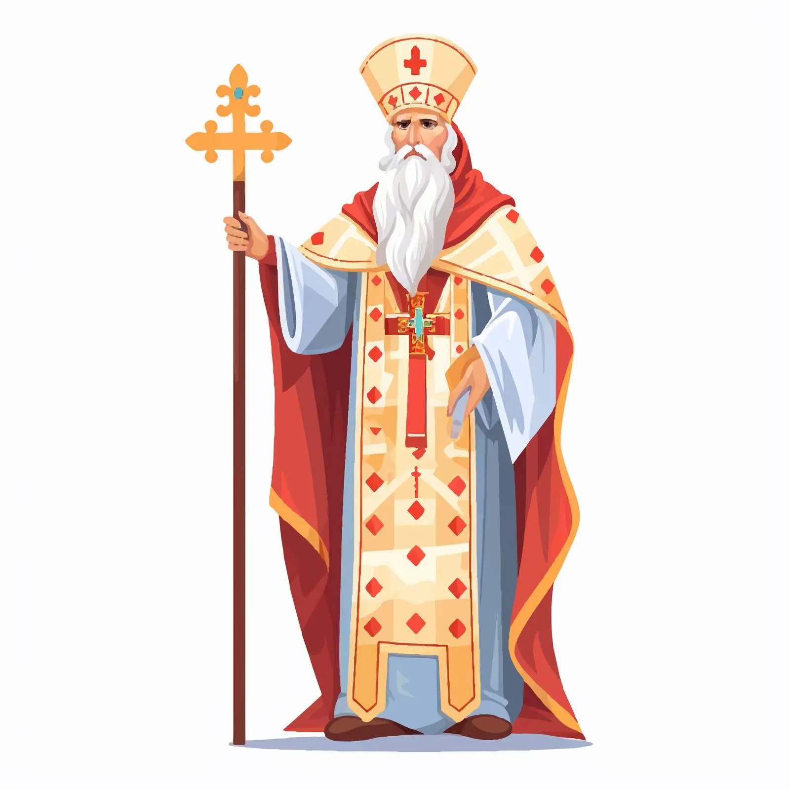 Saint Spyridon Byzantine Style Artwork – free saint spyridon image from Dotvec