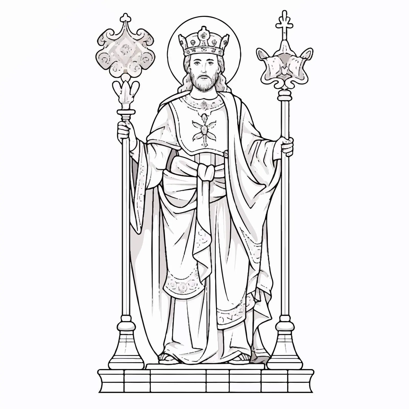 Brother of Jesus Coloring Page - Saint James — free download from Dotvec