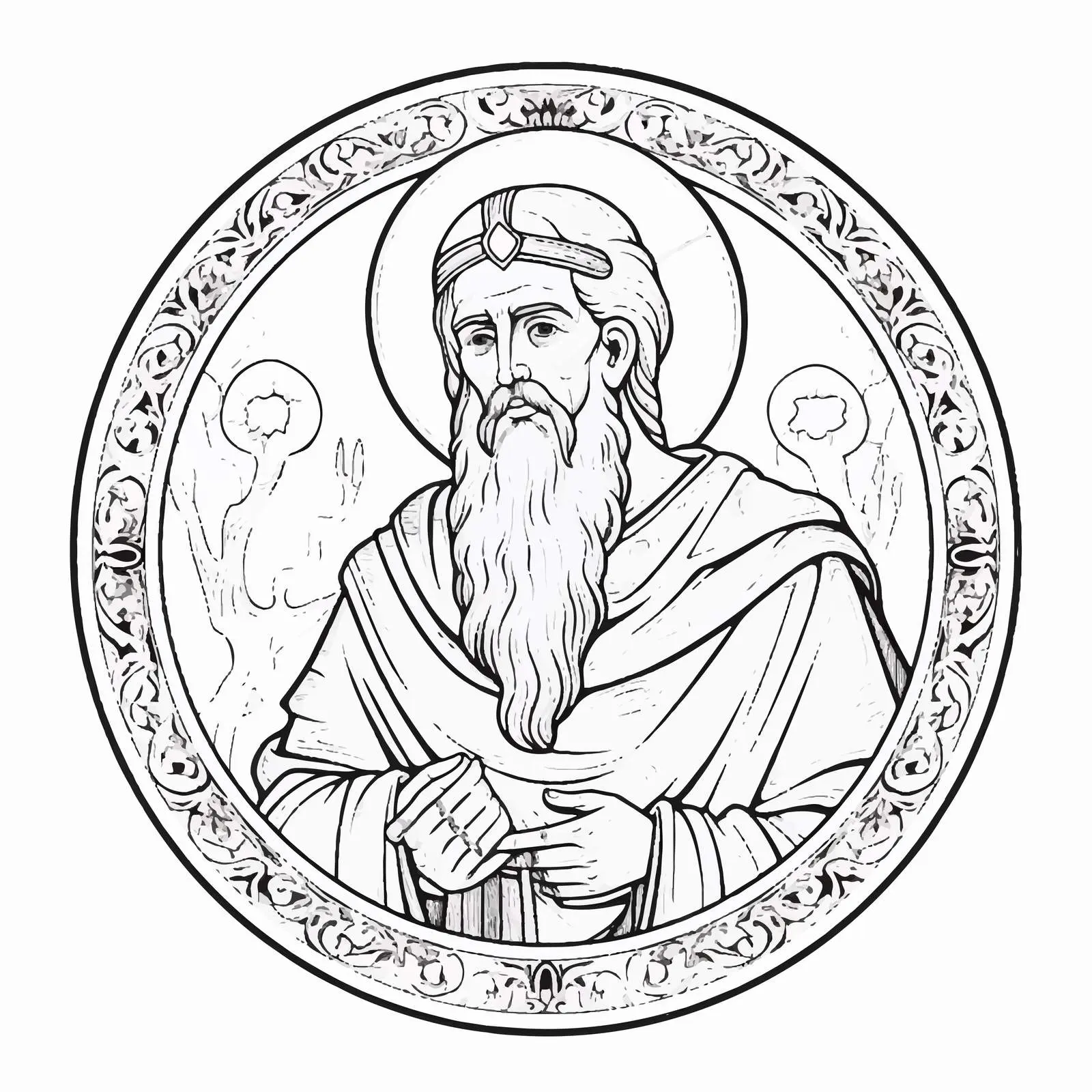 Jeremiah Weeping Prophet Coloring Page — free download from Dotvec